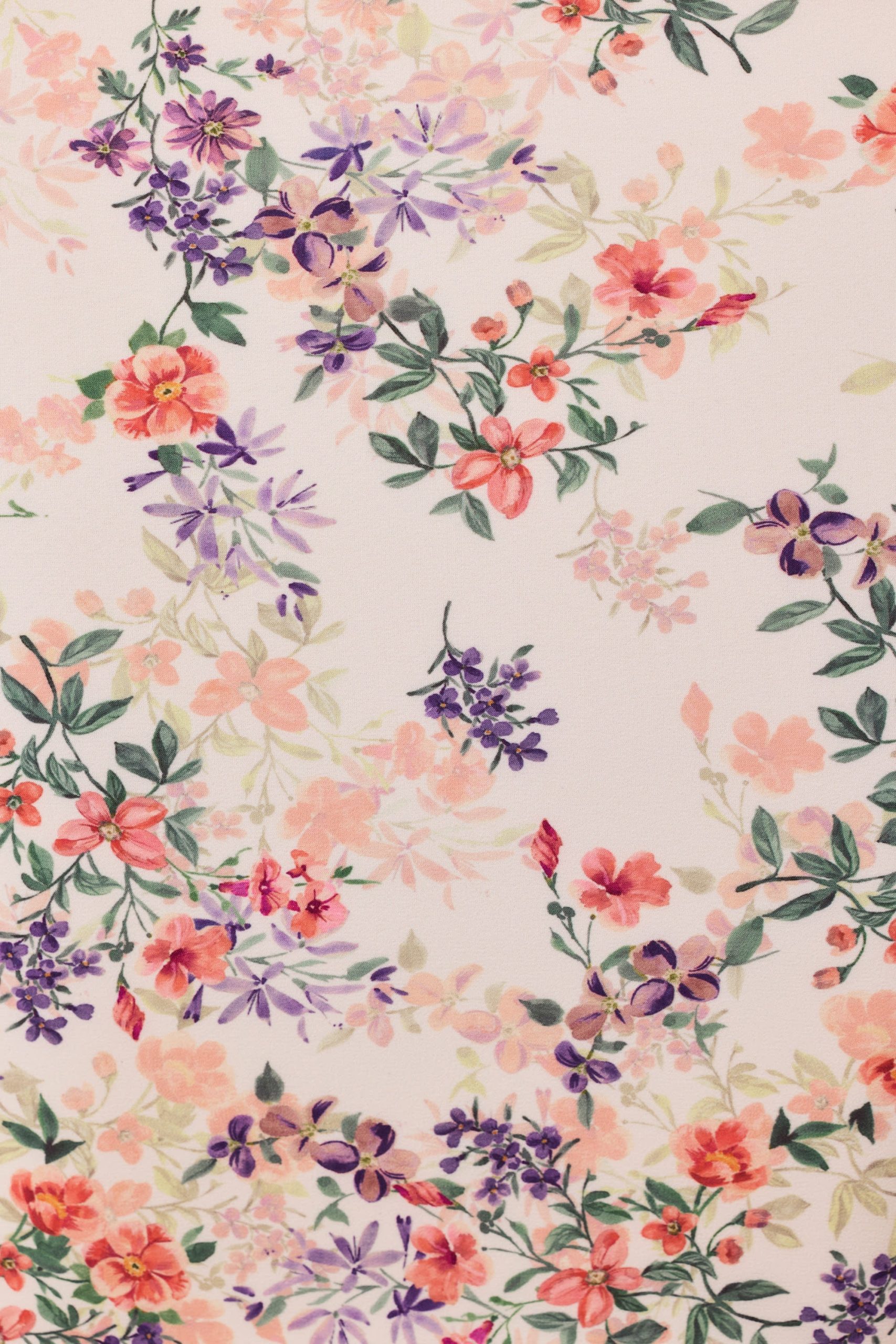 Layered Bra-Detail Fishtail Midaxi Dress in Primrose Floral Print - Image 5