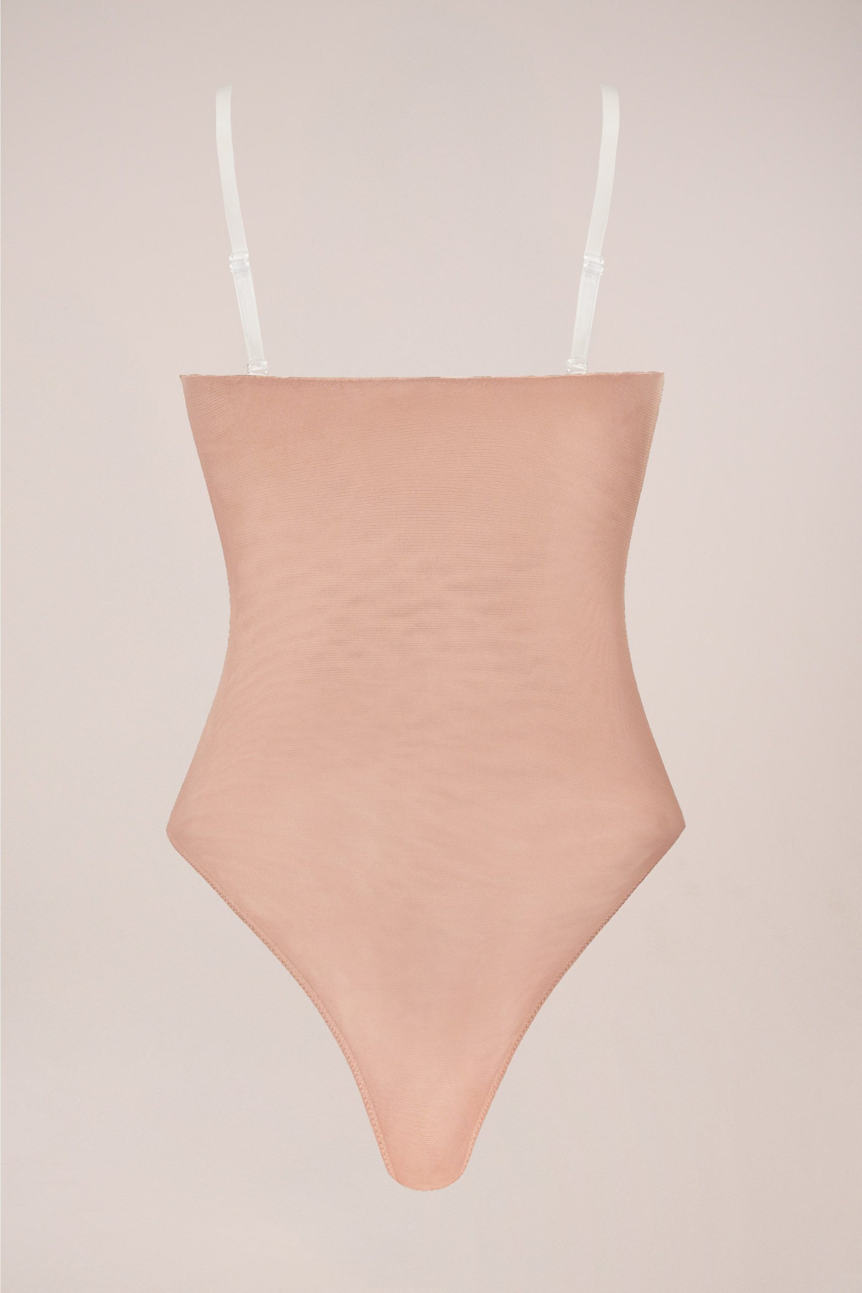 Strapless Bodysuit in Warm Peach - Image 2