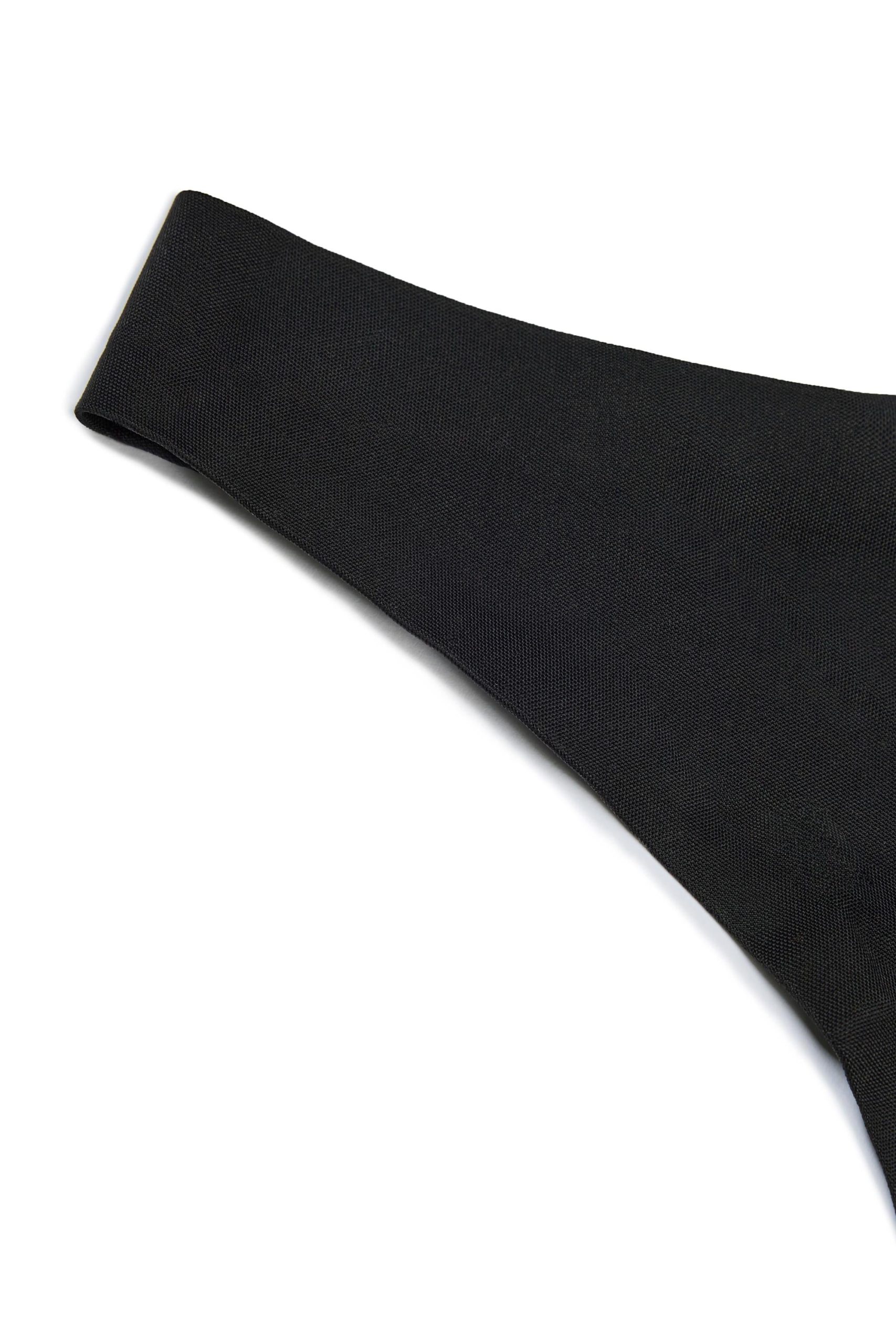 Seamless Knit Thong in Black - Image 3