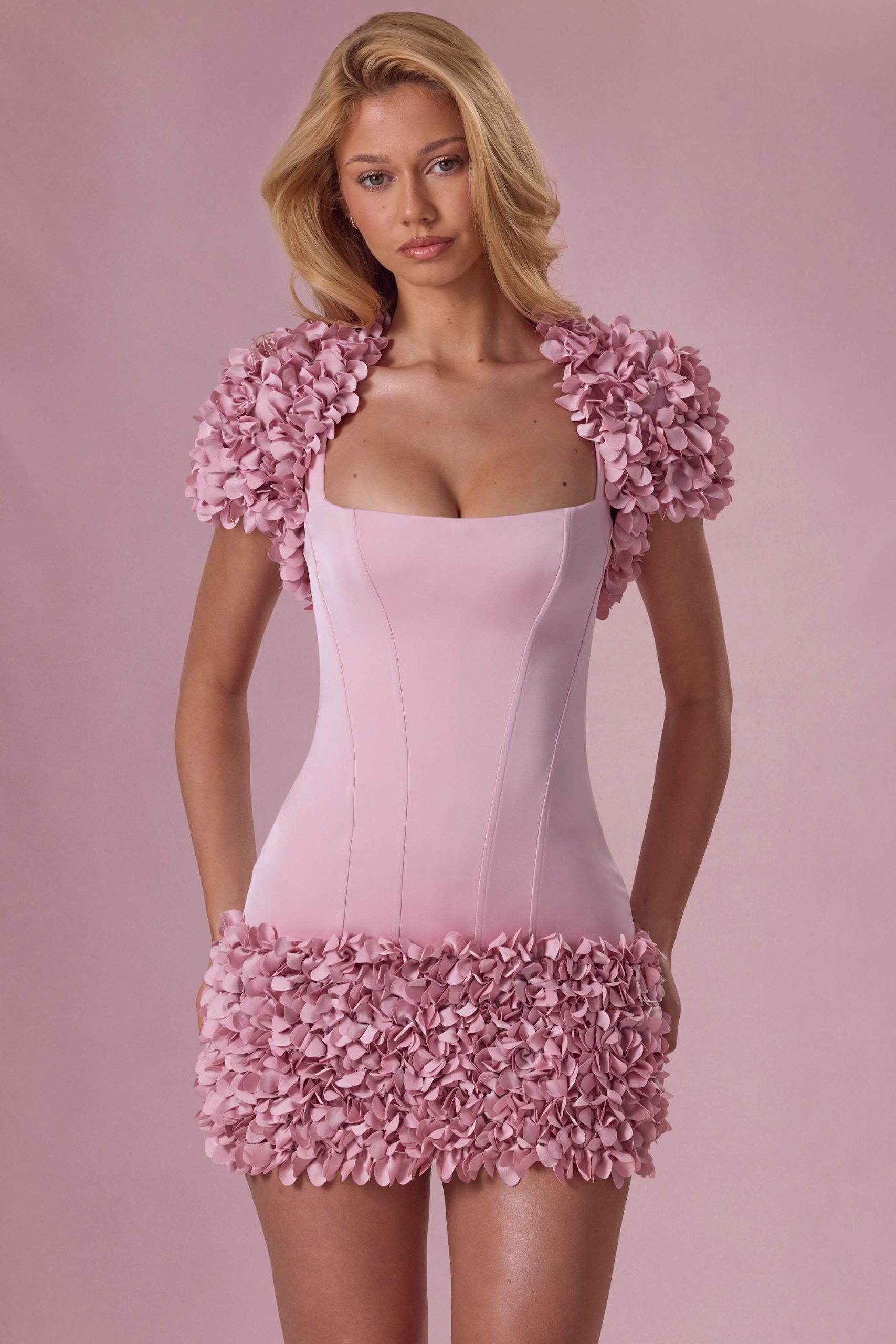 Cropped Bolero in Blush Pink - Image 6