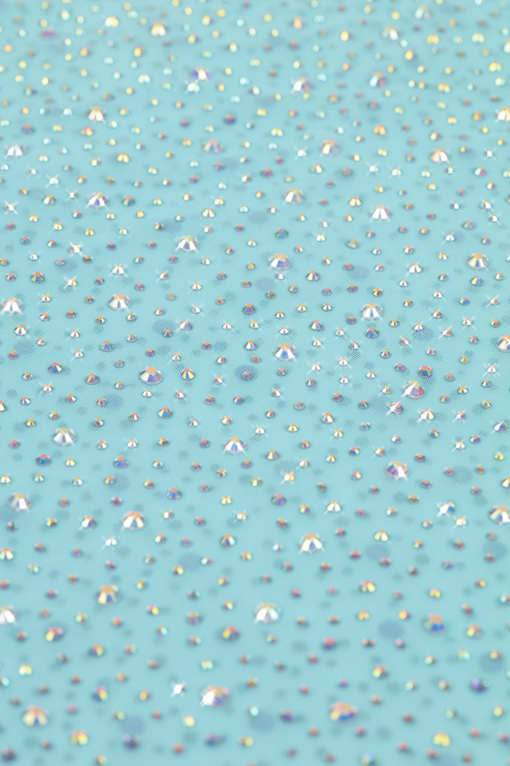 Embellished Mid-Rise Hot Pant Shorts in Ice Blue - Image 4