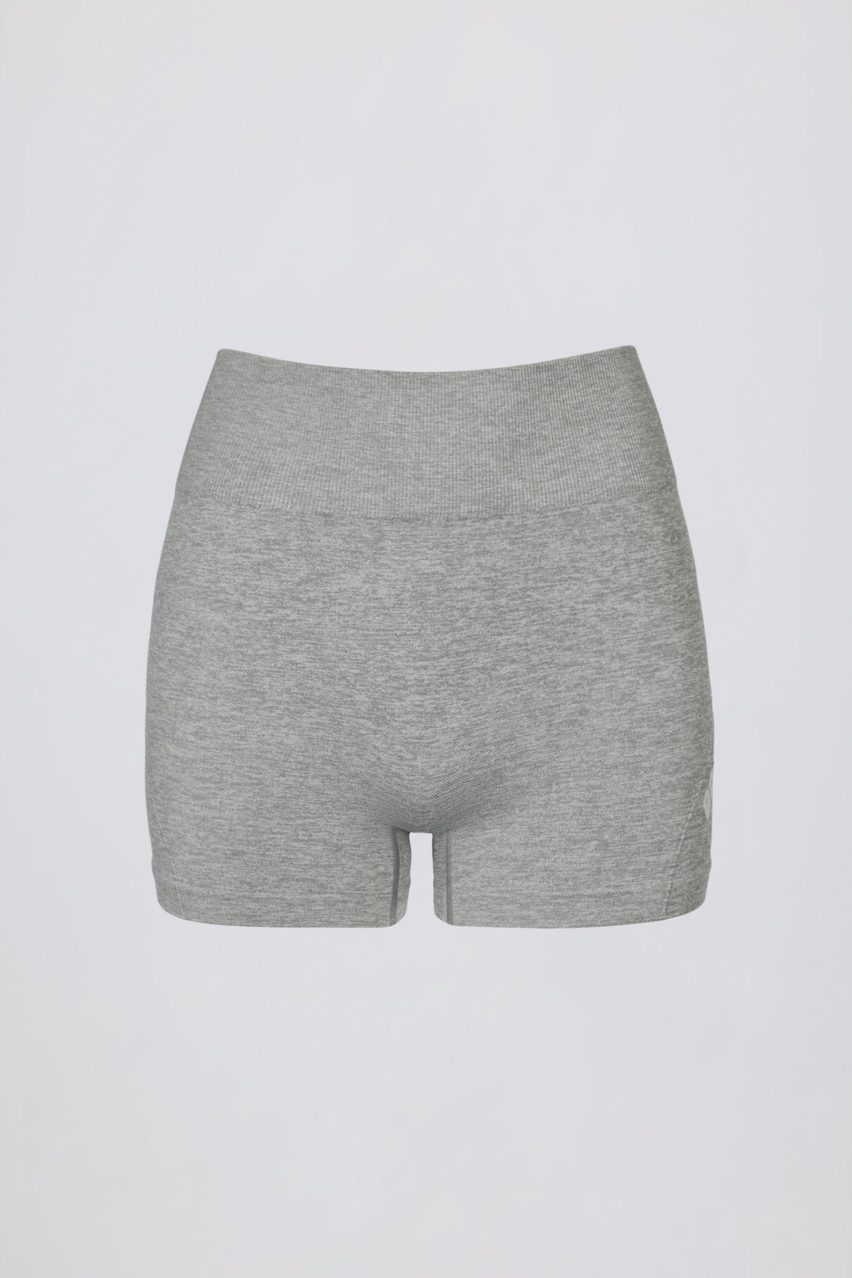 Super Sculpt Seamless Mini Shorts in Grey Marl - Image 3