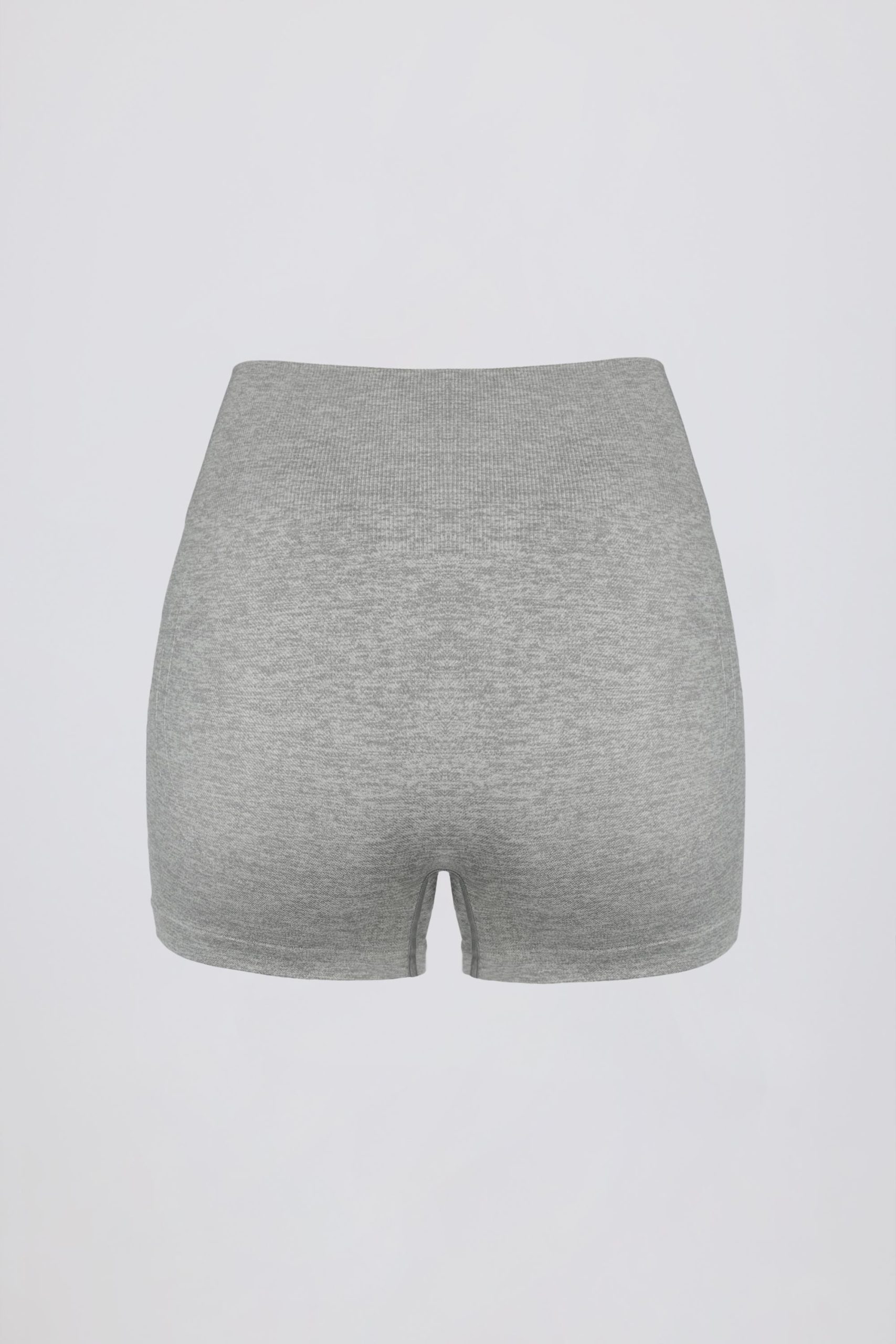Super Sculpt Seamless Mini Shorts in Grey Marl - Image 4