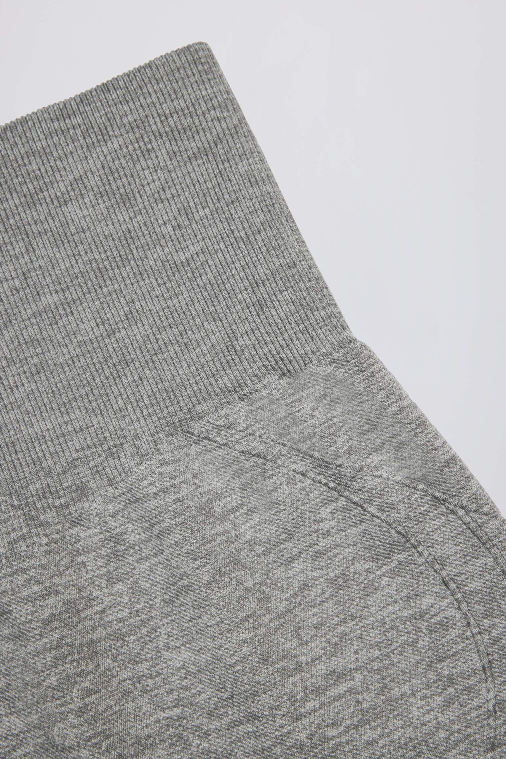 Super Sculpt Seamless Mini Shorts in Grey Marl - Image 6