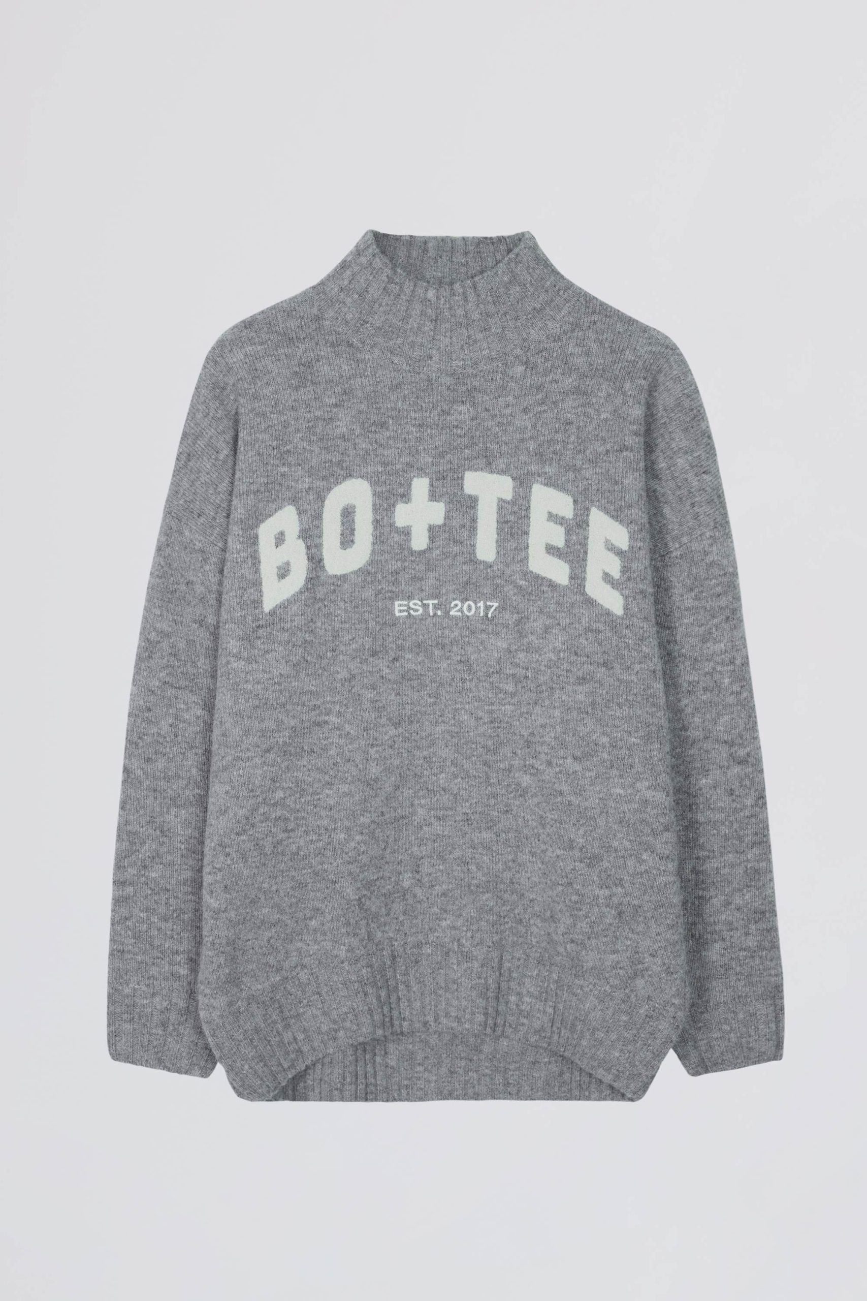 Soft Knit Oversized Jumper in Grey - Image 3