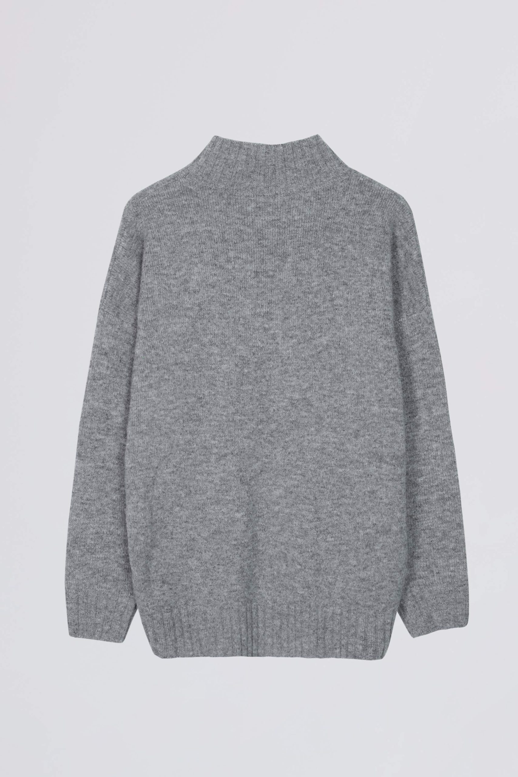 Soft Knit Oversized Jumper in Grey - Image 4