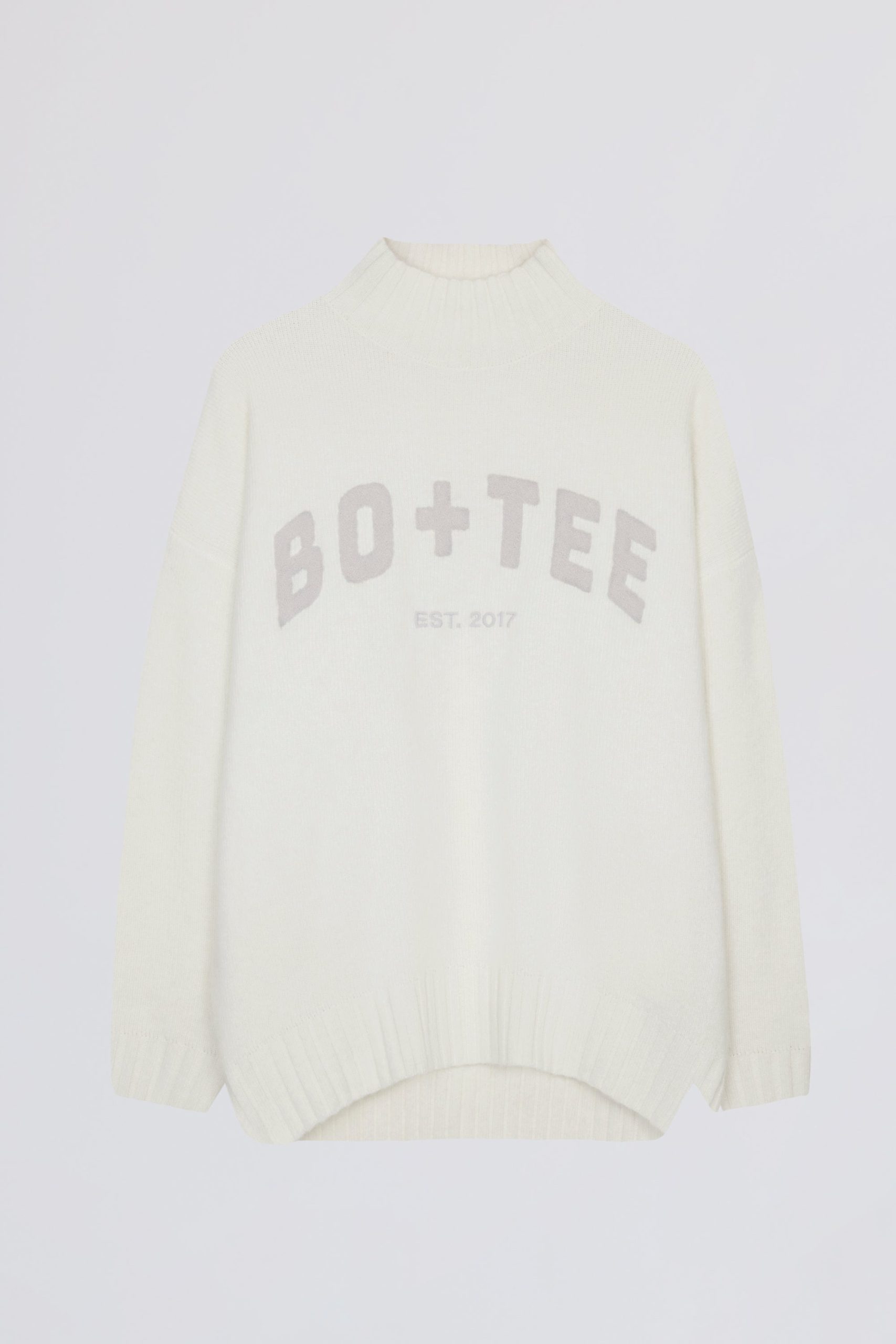Soft Knit Oversized Jumper in Ivory - Image 4