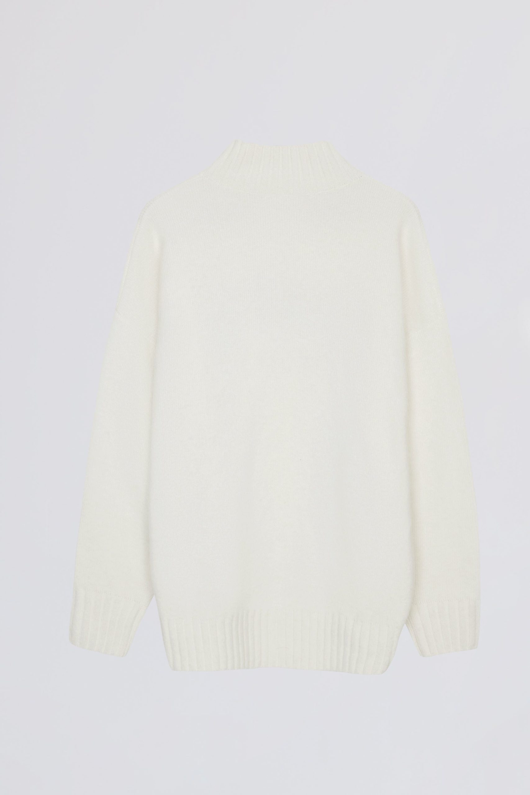 Soft Knit Oversized Jumper in Ivory - Image 5