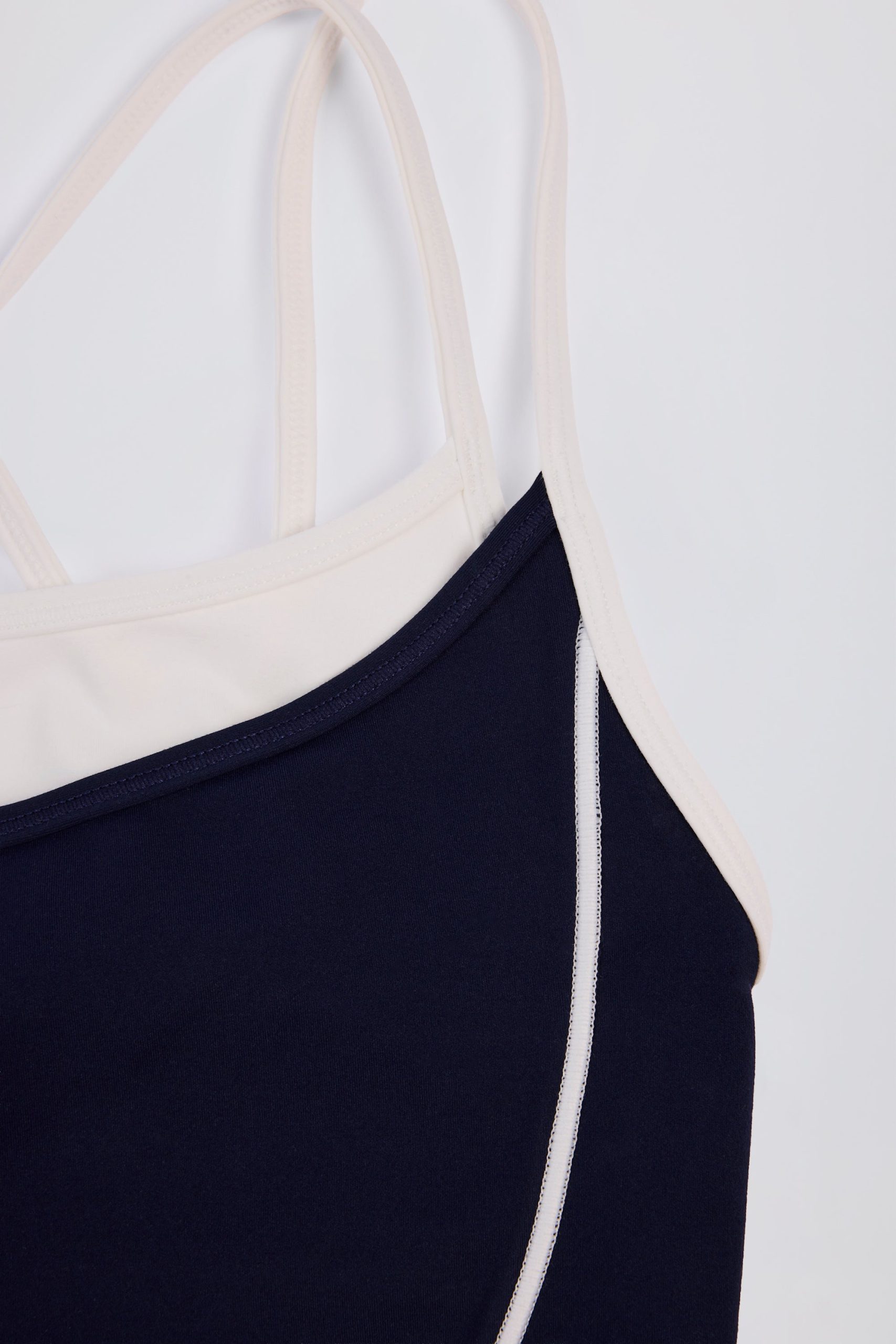 Soft Active Layered Tank Top in Classic Navy - Image 6