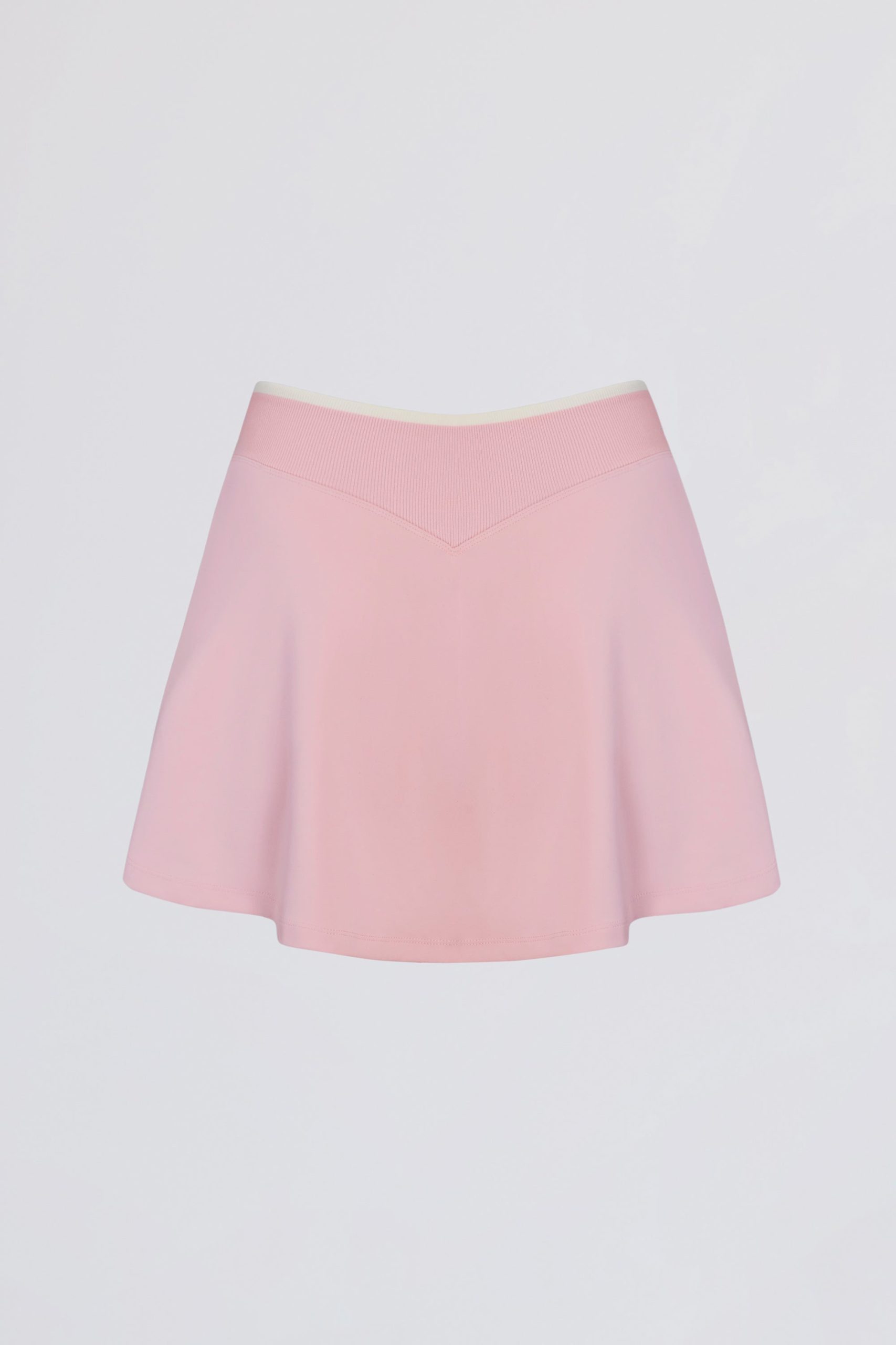 Soft Active Crossover Mini Skort in Powder Pink - Image 5