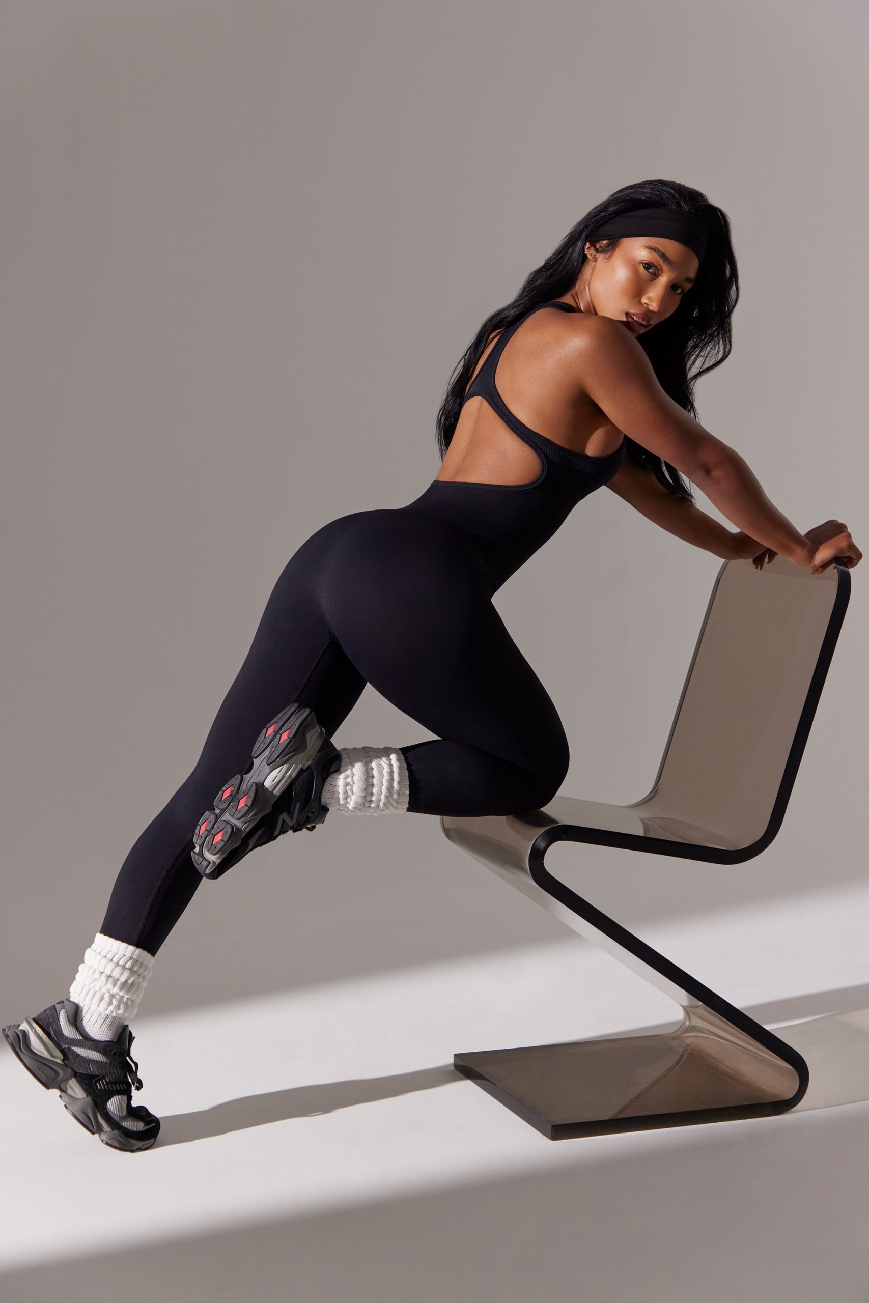 Full Length Cut-Out Jumpsuit in Black - Image 9