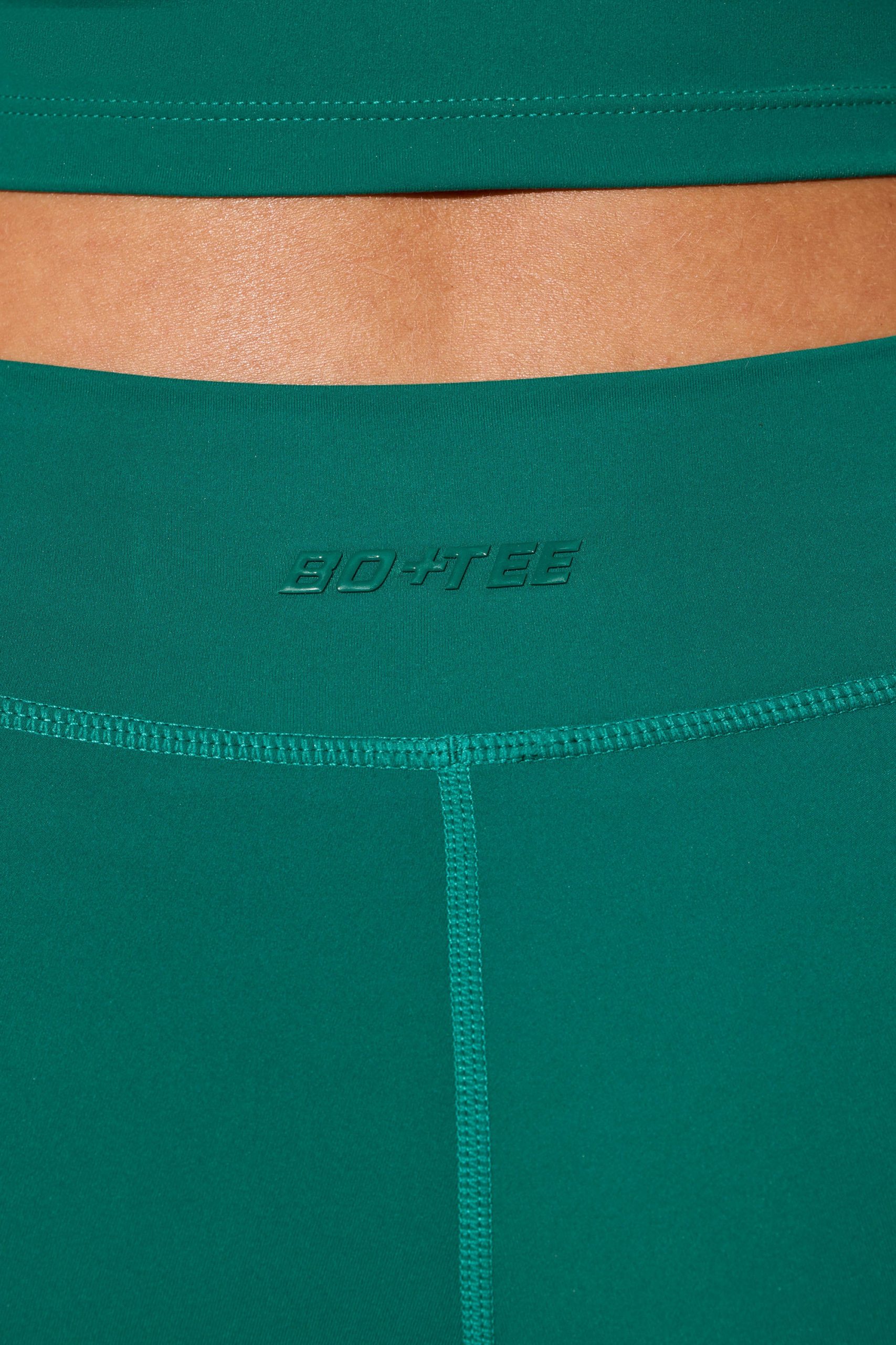 Twist Waist Mini Shorts with Pockets in Teal - Image 7