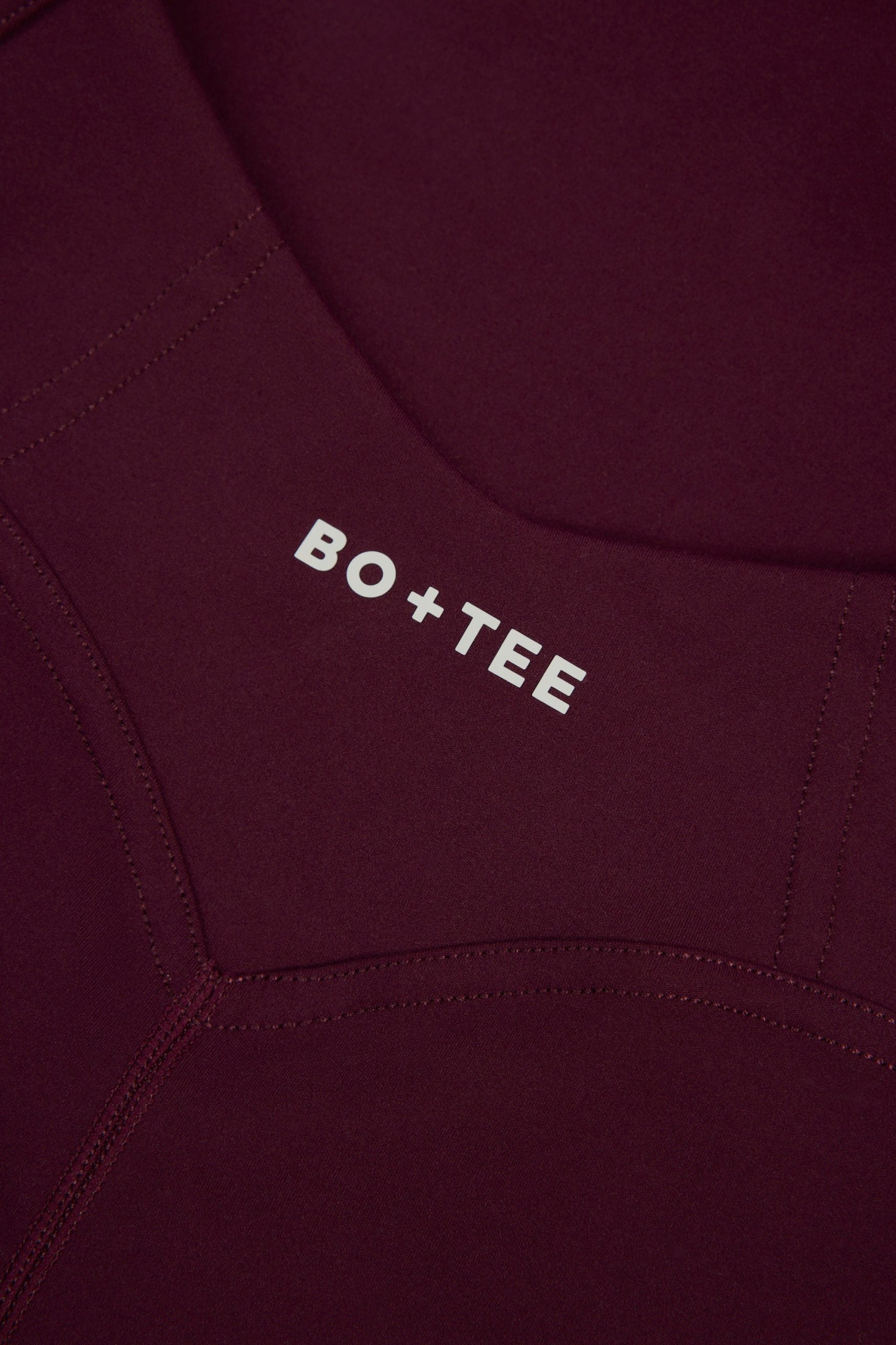Soft Active Open-Back Unitard in Burgundy - Image 5
