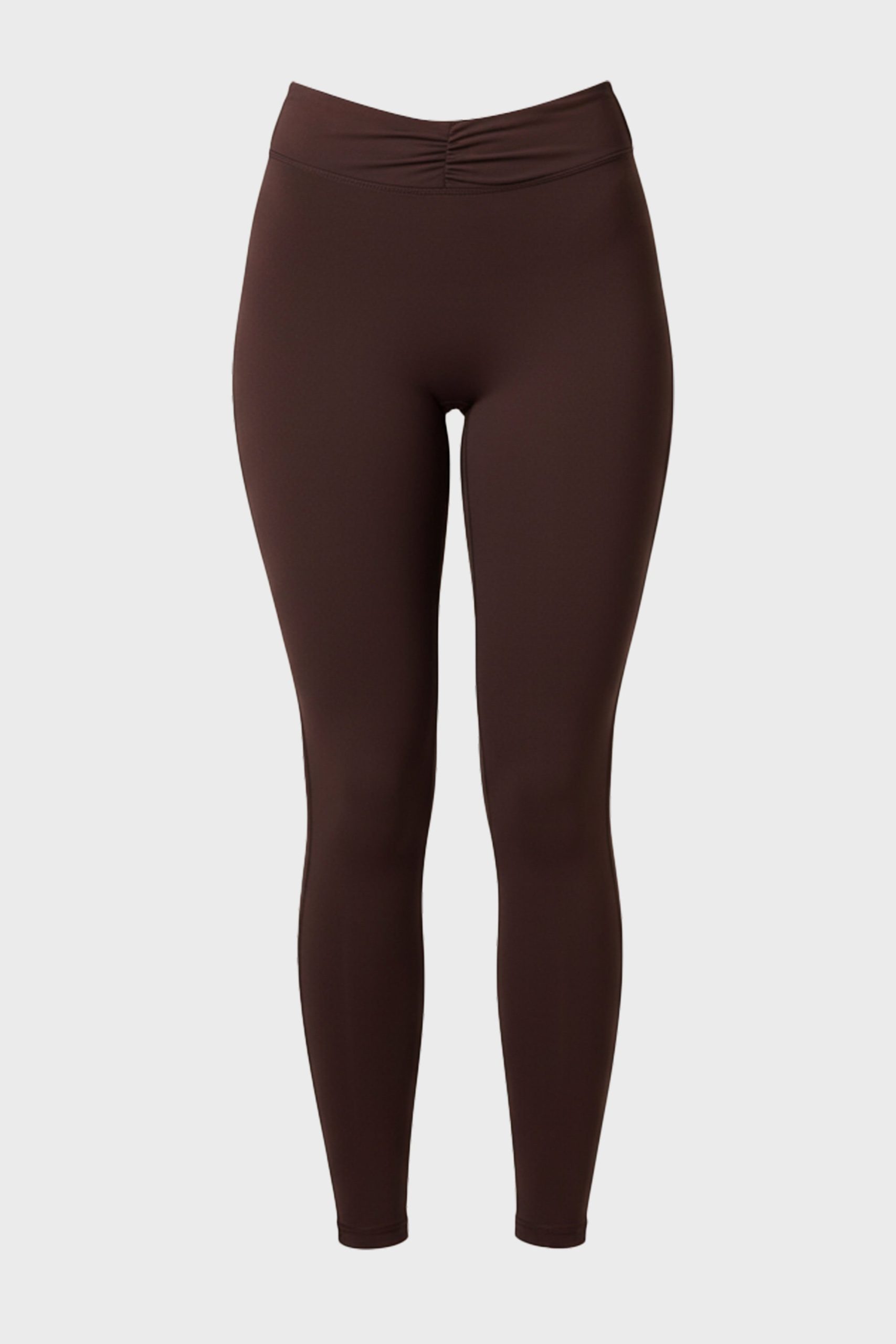 Soft Active Ruched Leggings in Espresso - Image 3