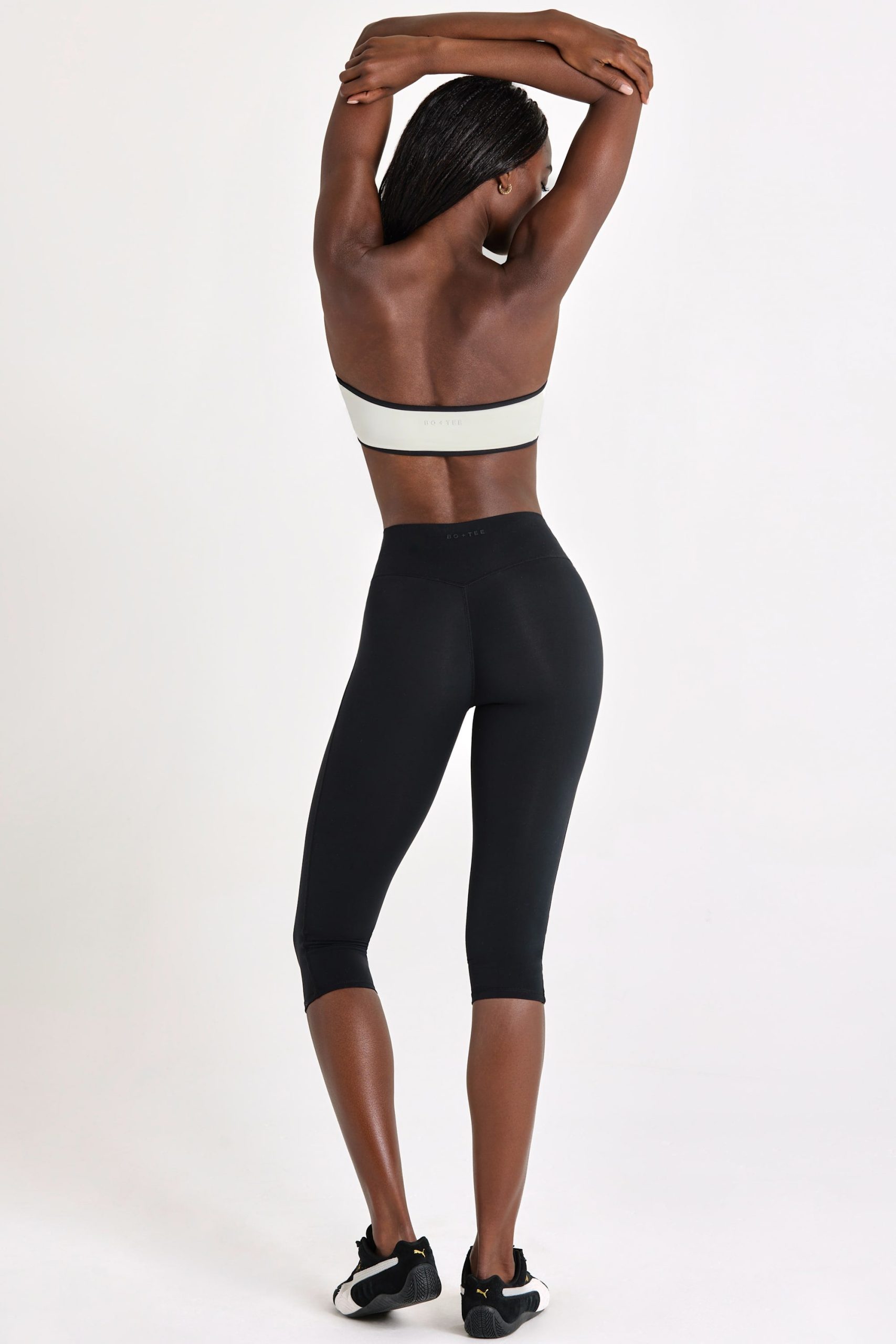 Soft Active Capri Leggings in Black - Image 2