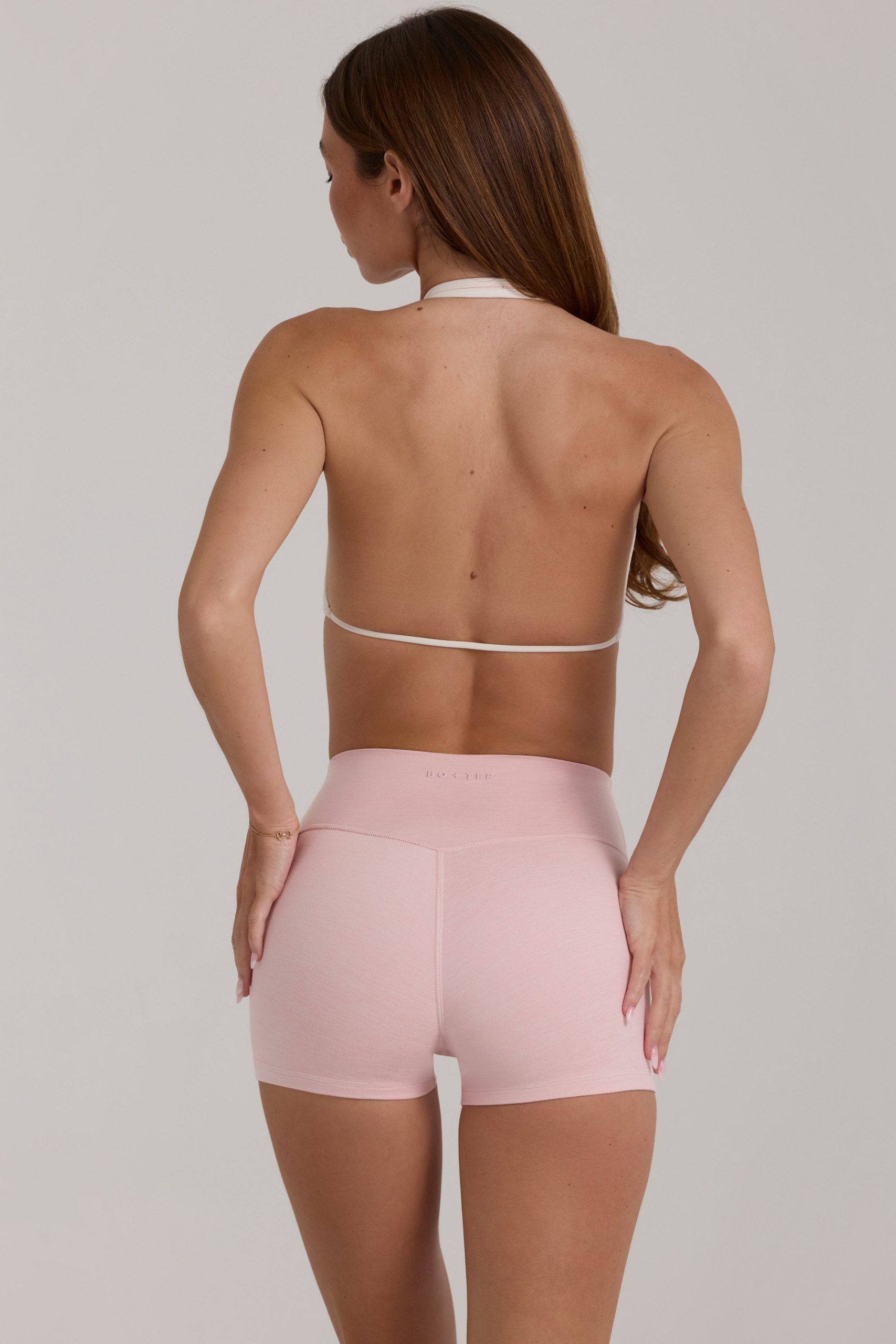 Soft Active Sports Bra in Blush Marl - Image 5