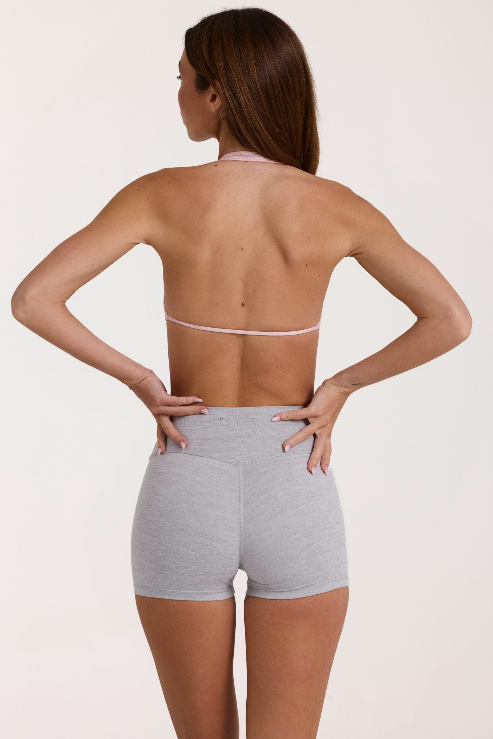 Soft Active Sports Bra in Grey Marl - Image 2
