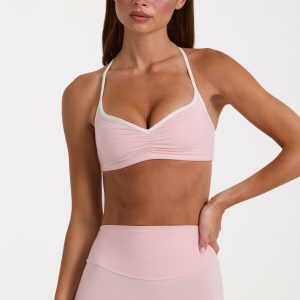 Soft Active Sports Bra in Blush Marl