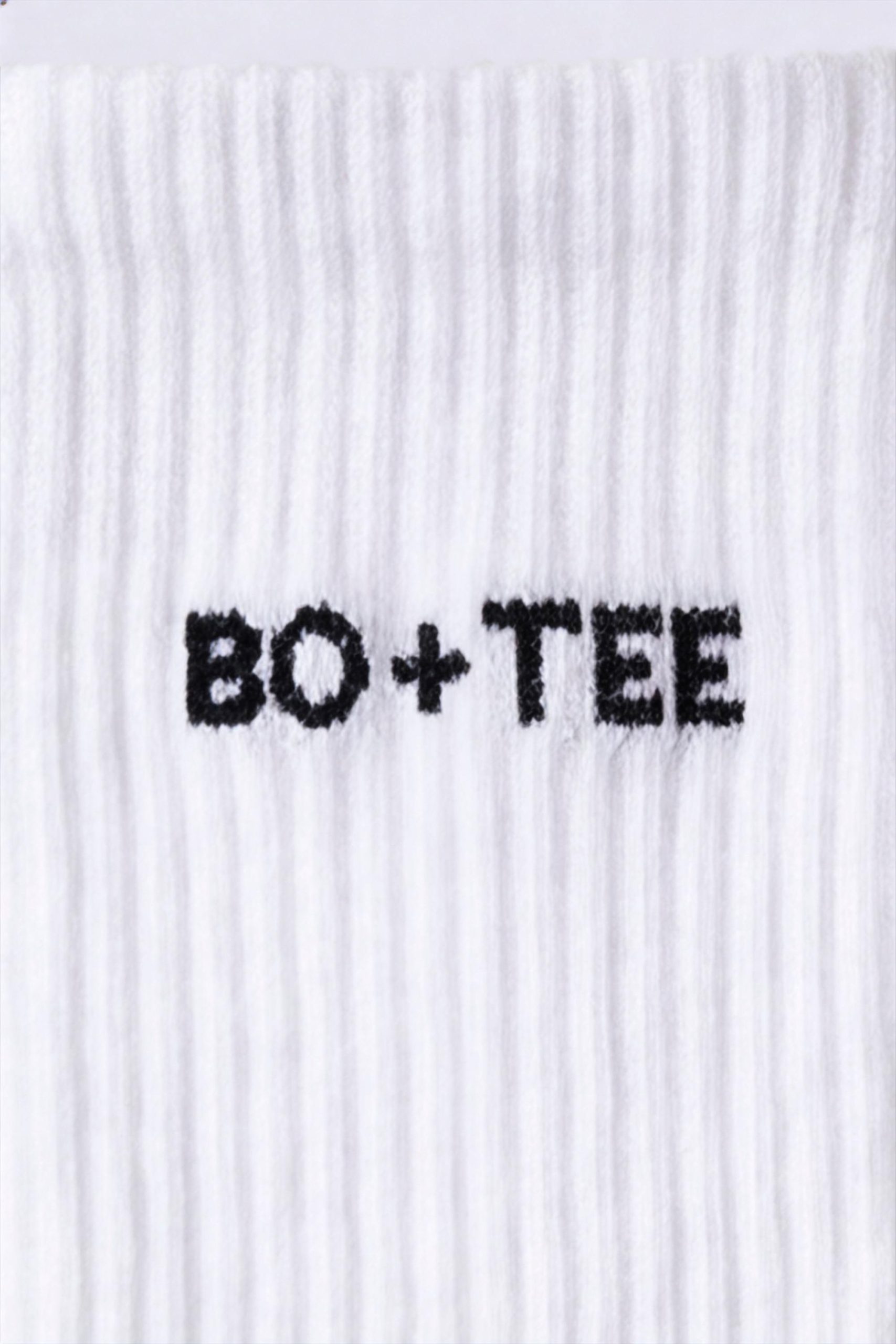 Ribbed Half-Crew 3-Pack Socks in White - Image 2