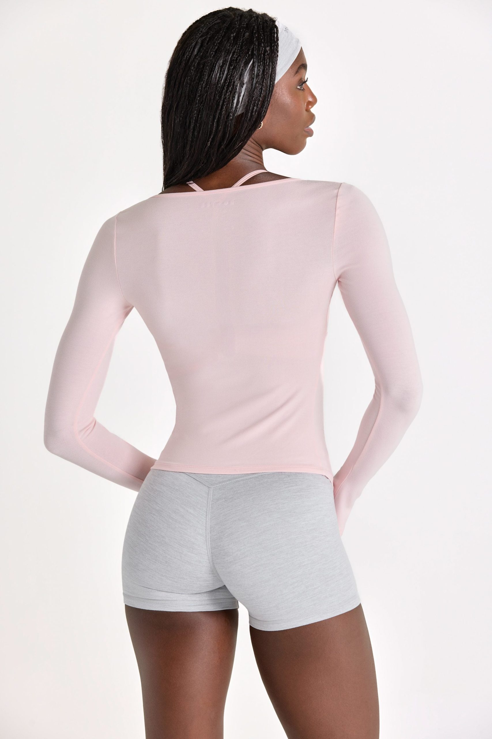 Modal Tie-Front Top in Blush - Image 2