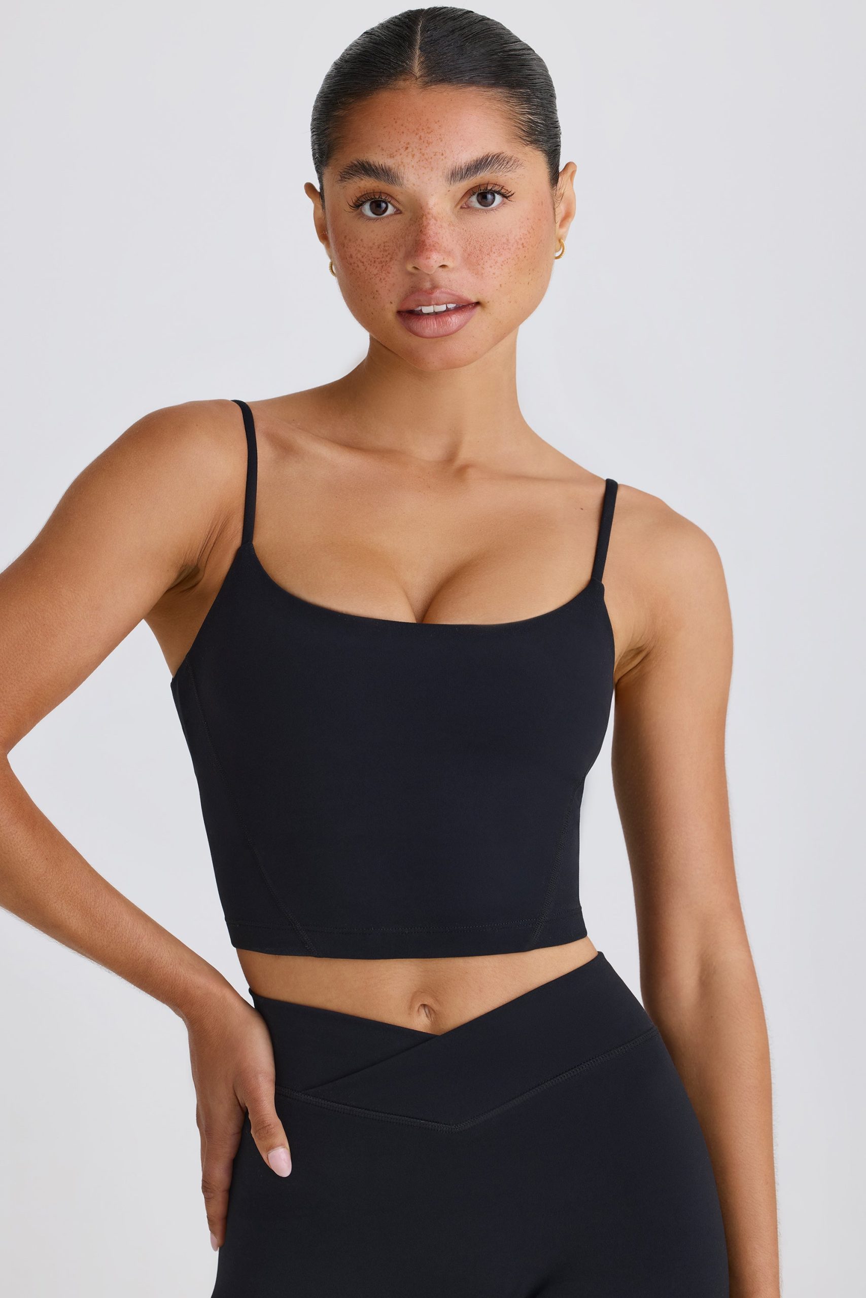 Soft Active Tank Top in Black - Image 5