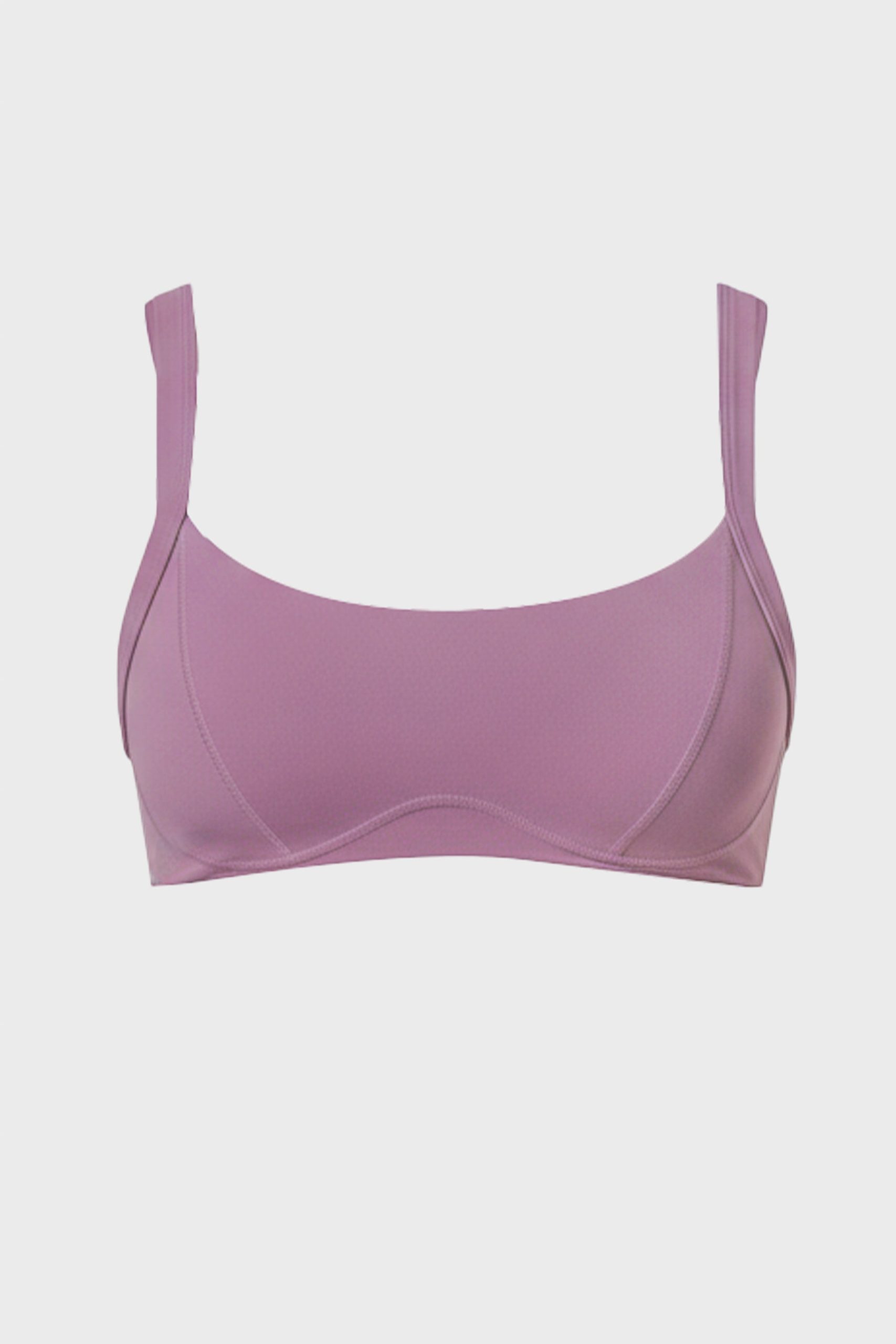 Soft Active Seam-Detail Sports Bra in Dusk - Image 3