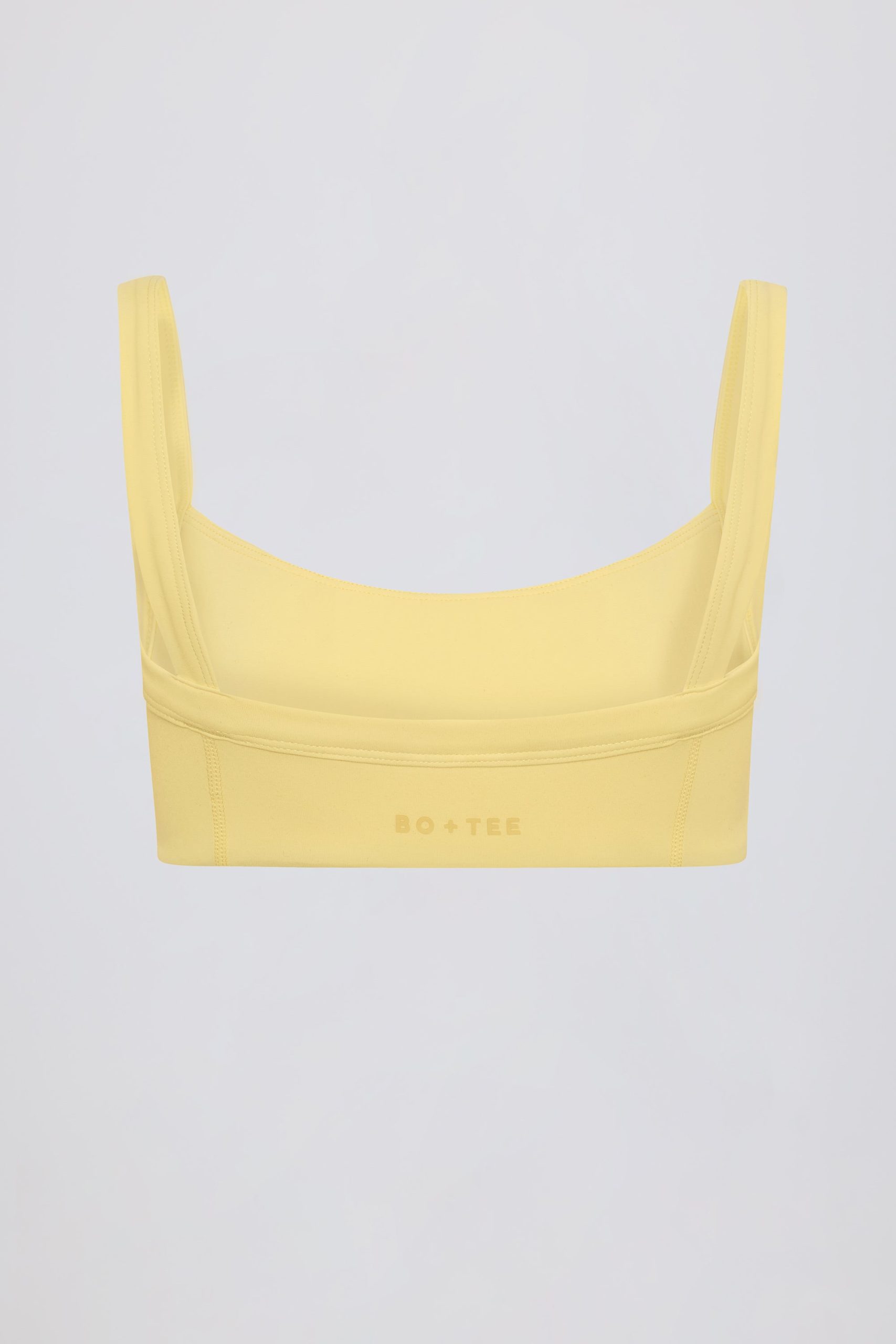 Soft Active Seam-Detail Sports Bra in Lemon - Image 5