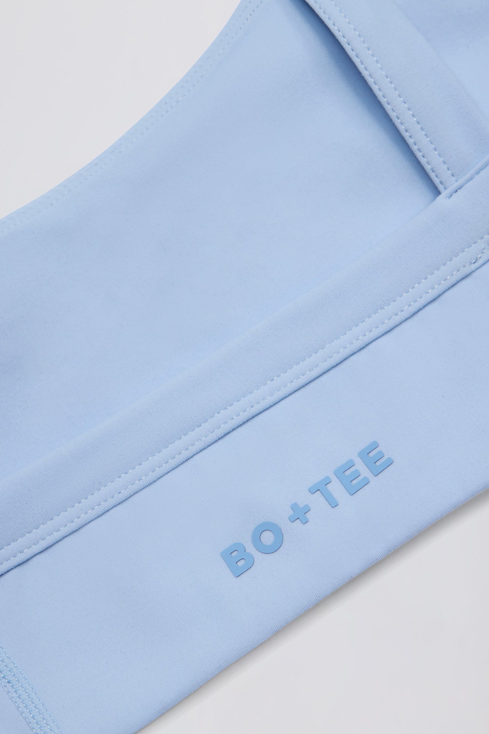 Soft Active Seam-Detail Sports Bra in Sky - Image 6