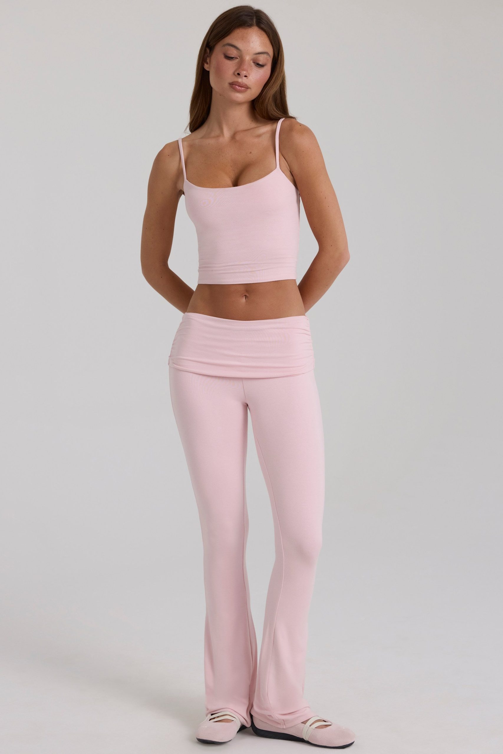 Modal Cropped Tank Top in Blush - Image 5