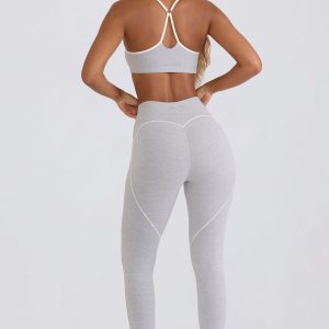 Soft Active Mid-Rise Leggings in Grey