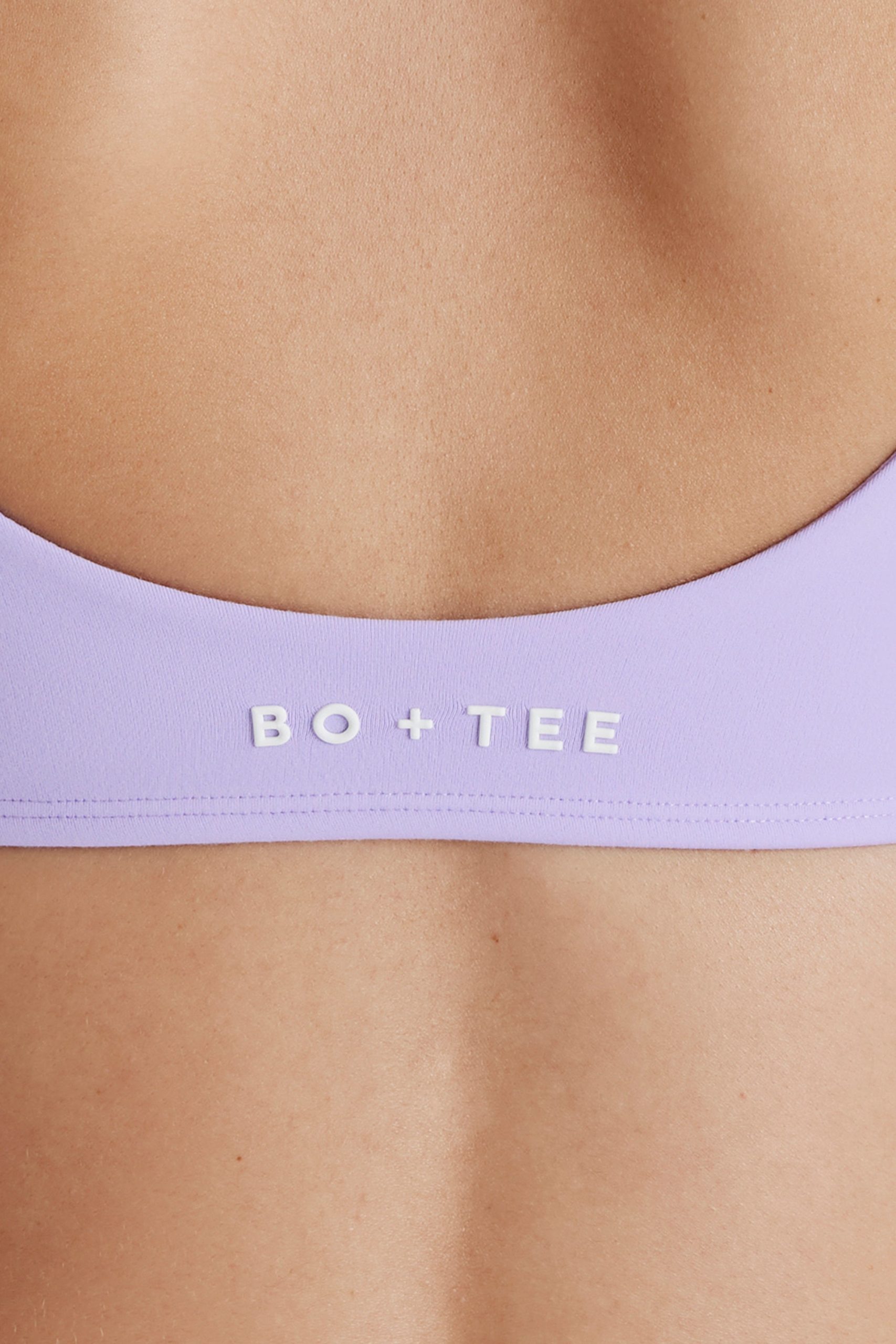 Soft Active Twist-Front Sports Bra in Lilac - Image 5