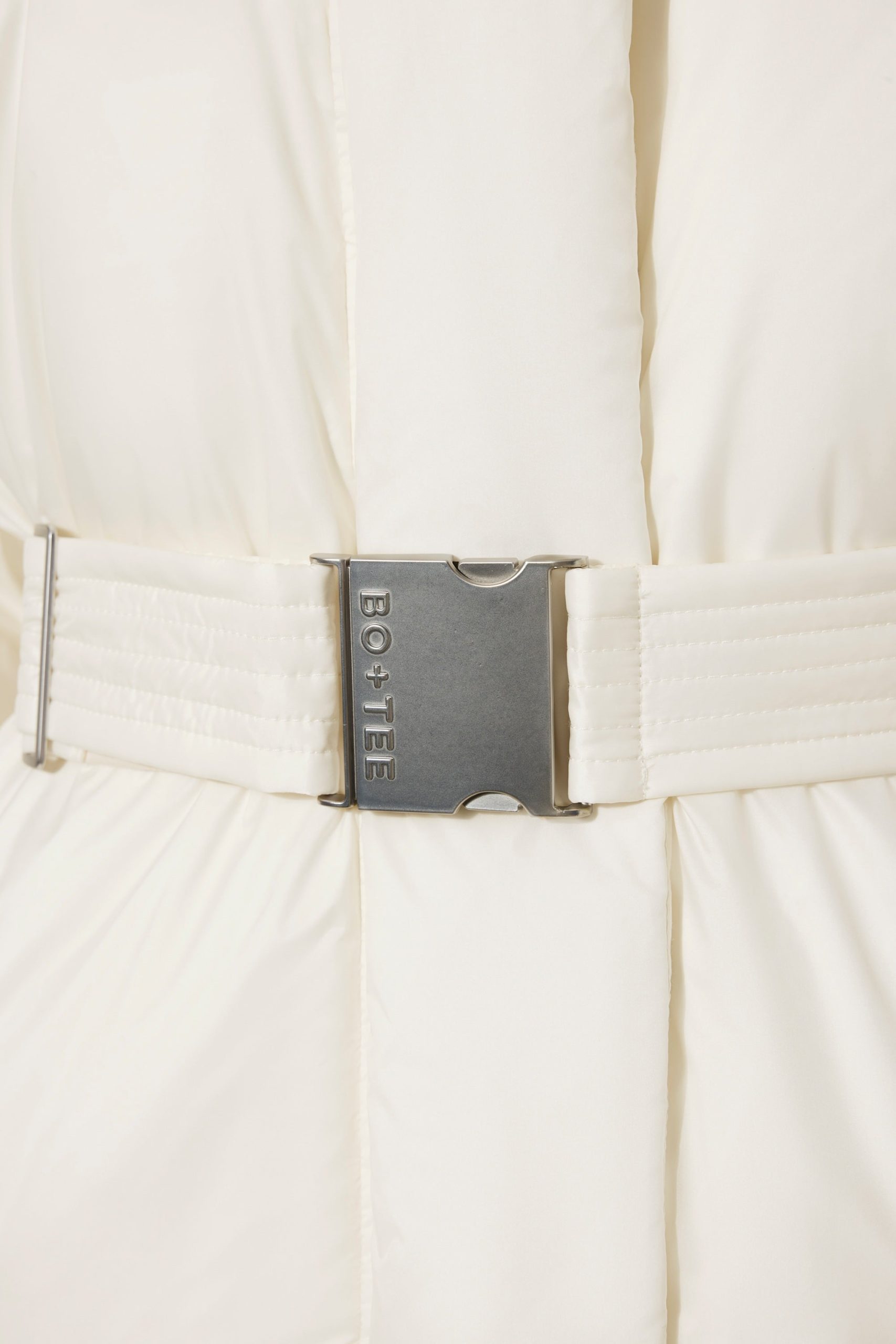 Waterproof Belted Oversized Ski Jacket in Ice - Image 3