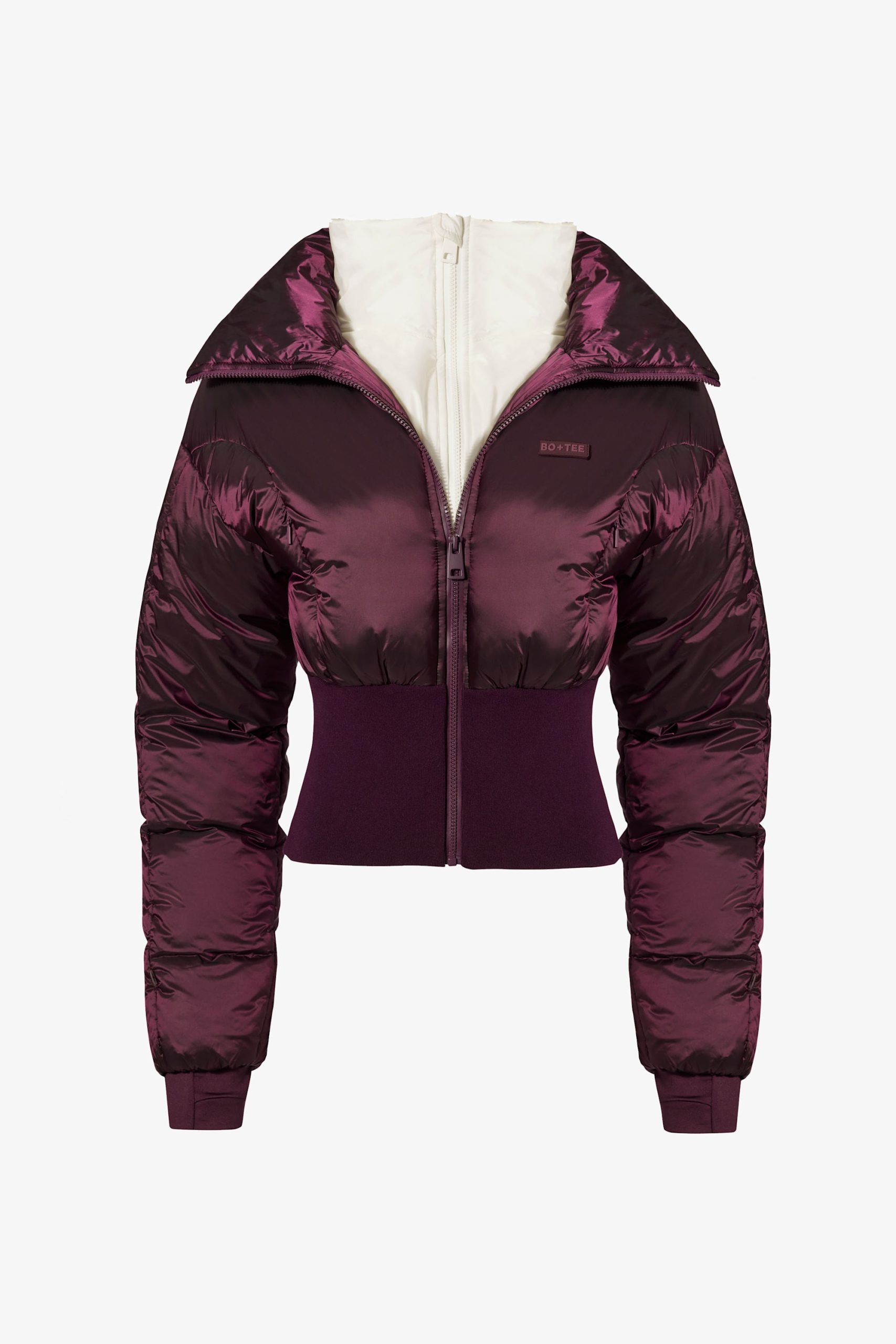 Waterproof Layered Ski Jacket in Burgundy - Image 3