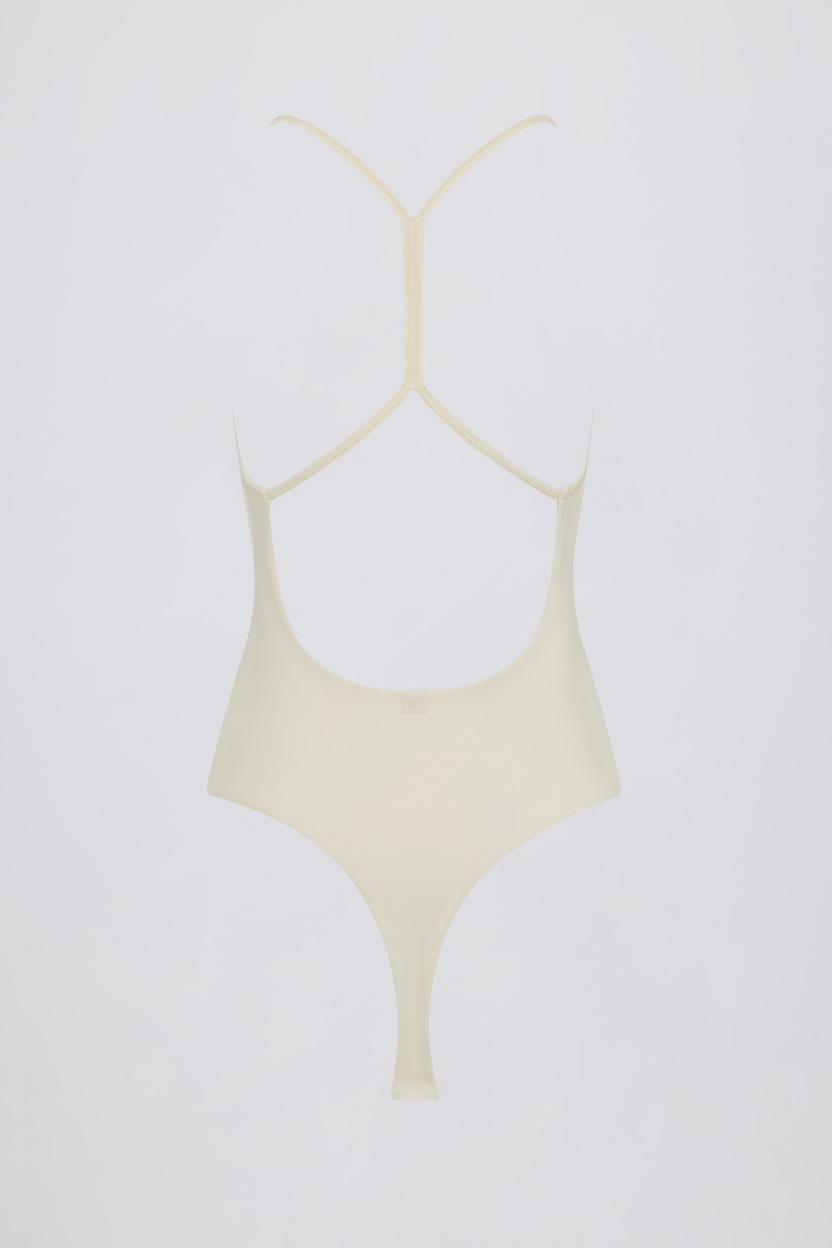 Cut-Out Bodysuit in Cream - Image 5