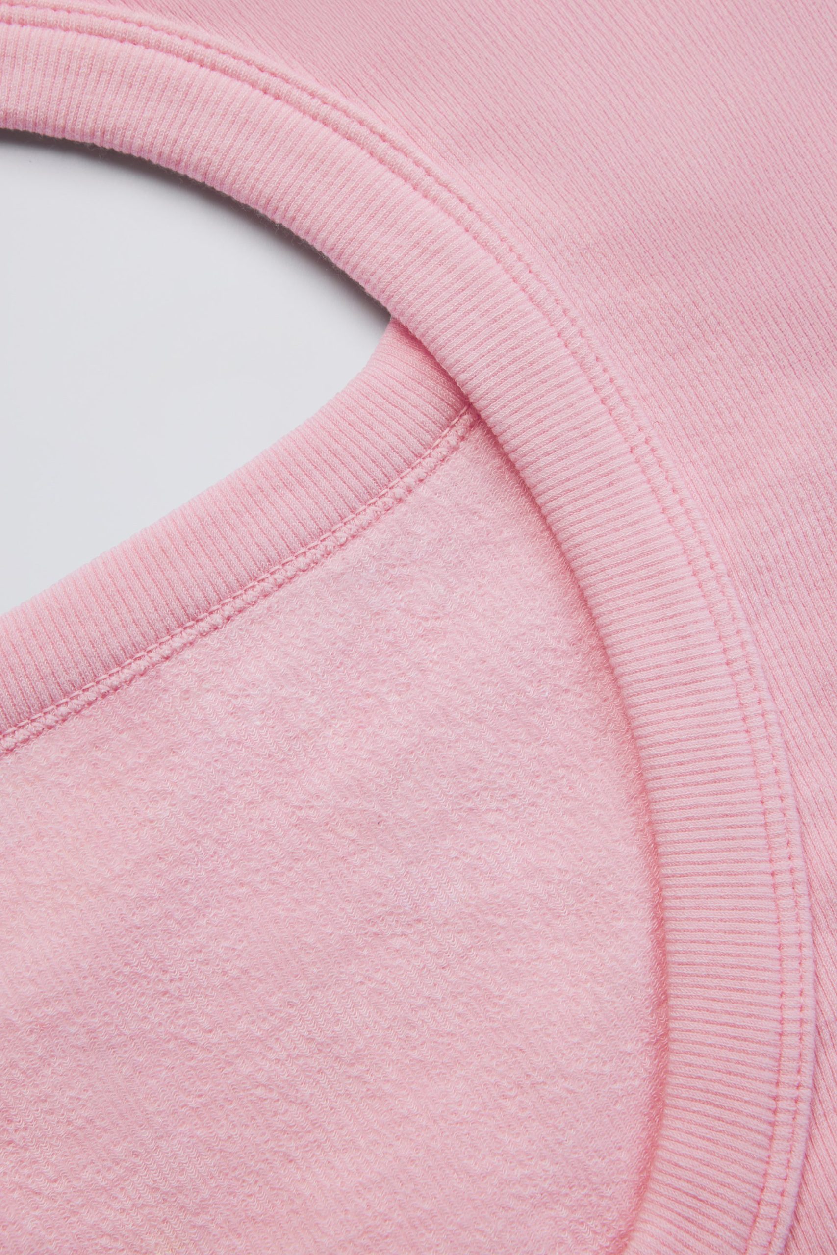 Seamless Soft Rib Cut-Out Crop Top in Powder Pink - Image 6