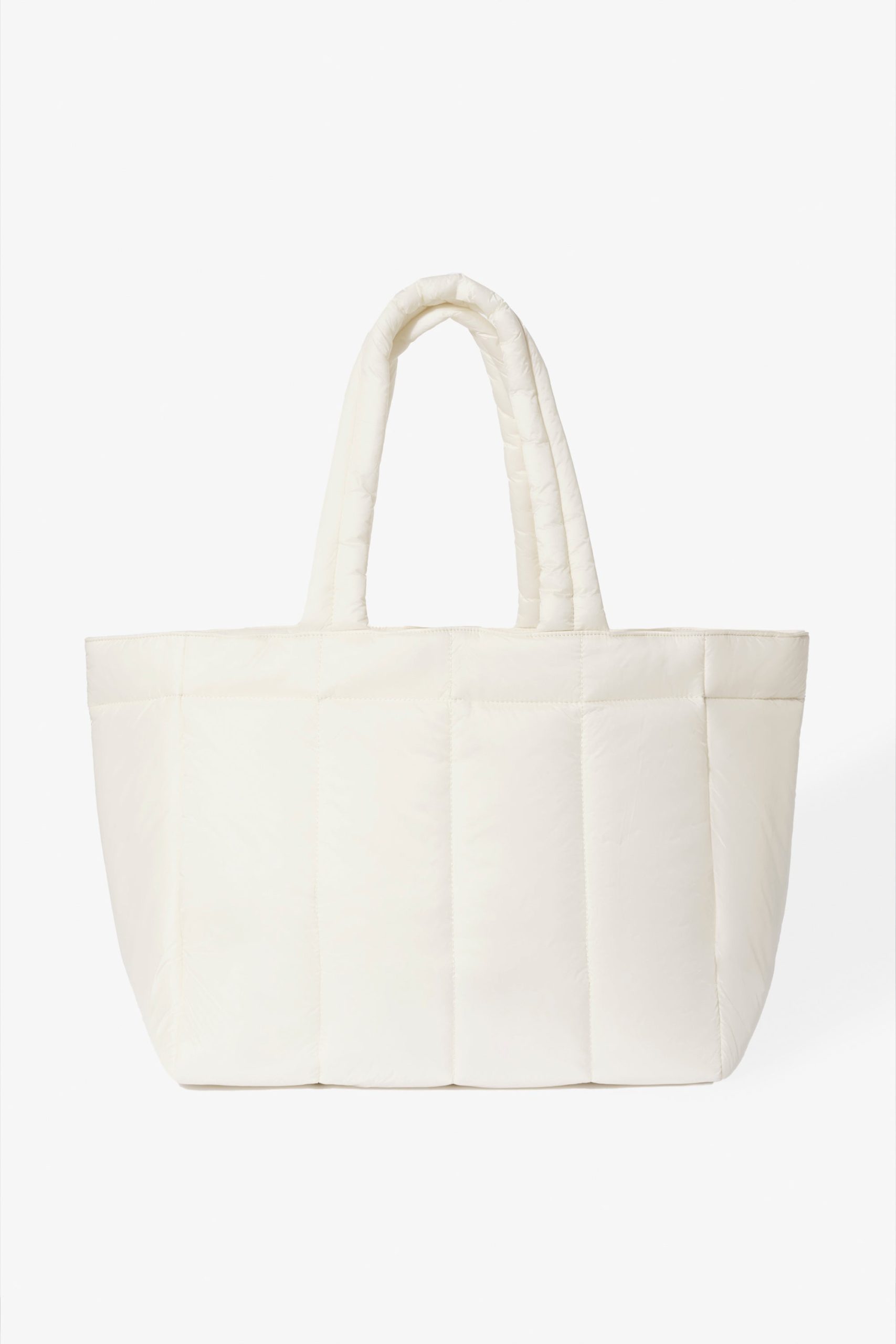 Waterproof Puffer Tote Bag in Ice - Image 2