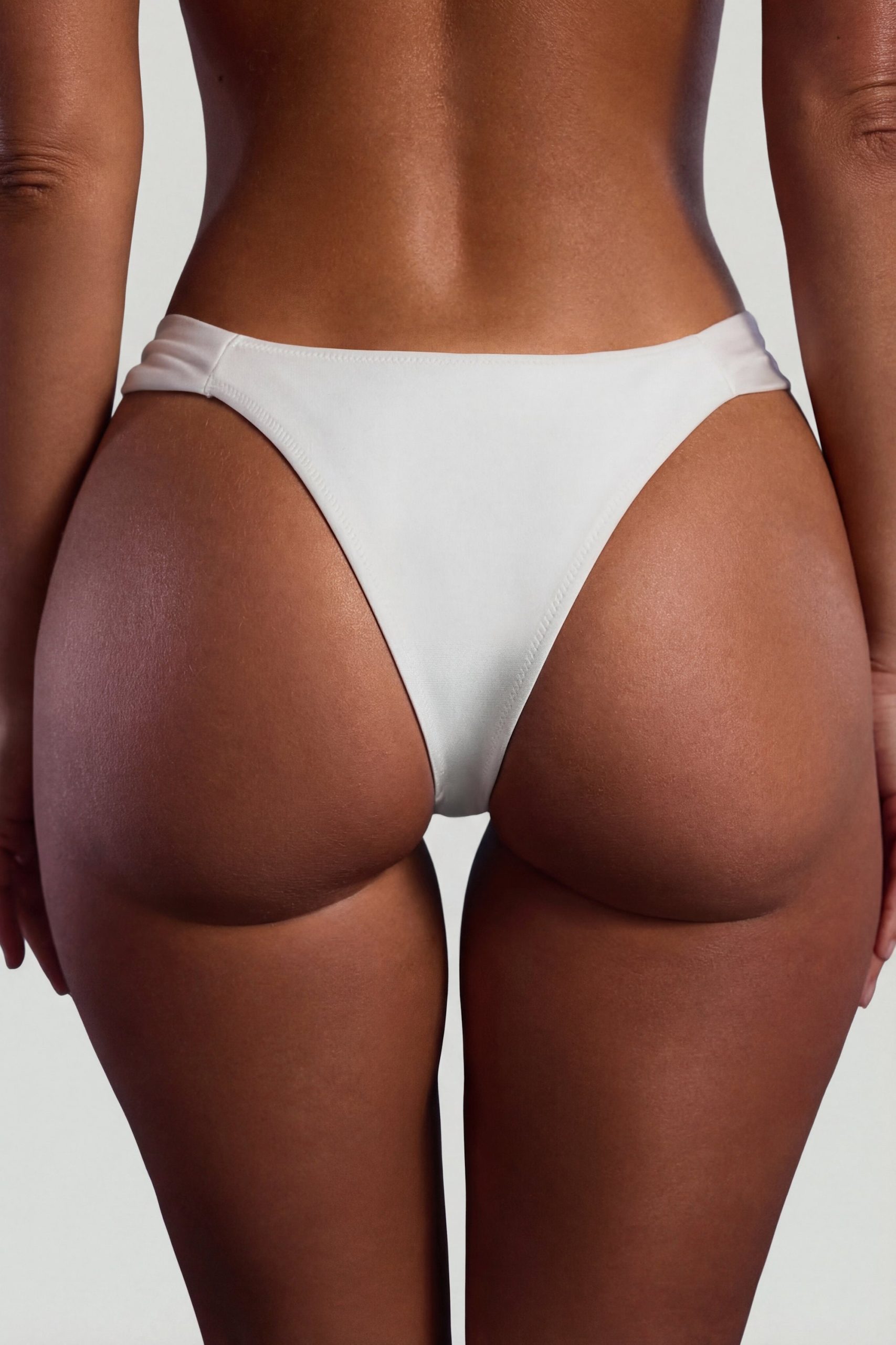 Bead-Embellished Wide-Strap Cheeky Bikini Bottoms in Ivory - Image 8