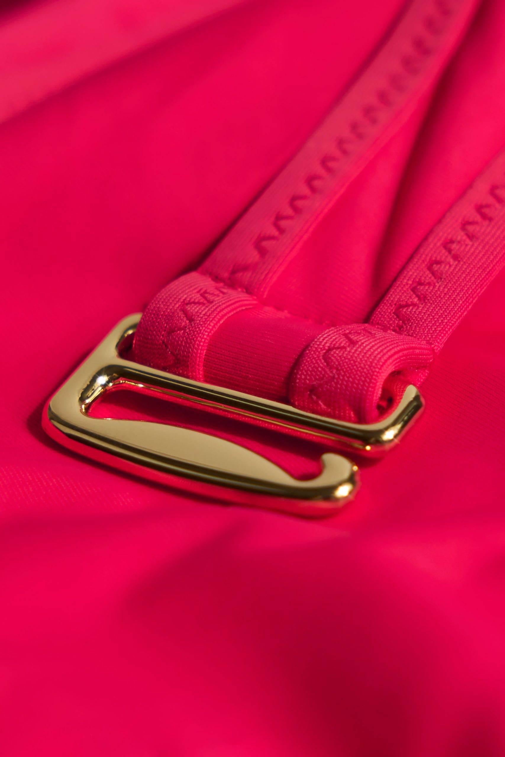Metallic Layered Swimsuit in Fuchsia - Image 6