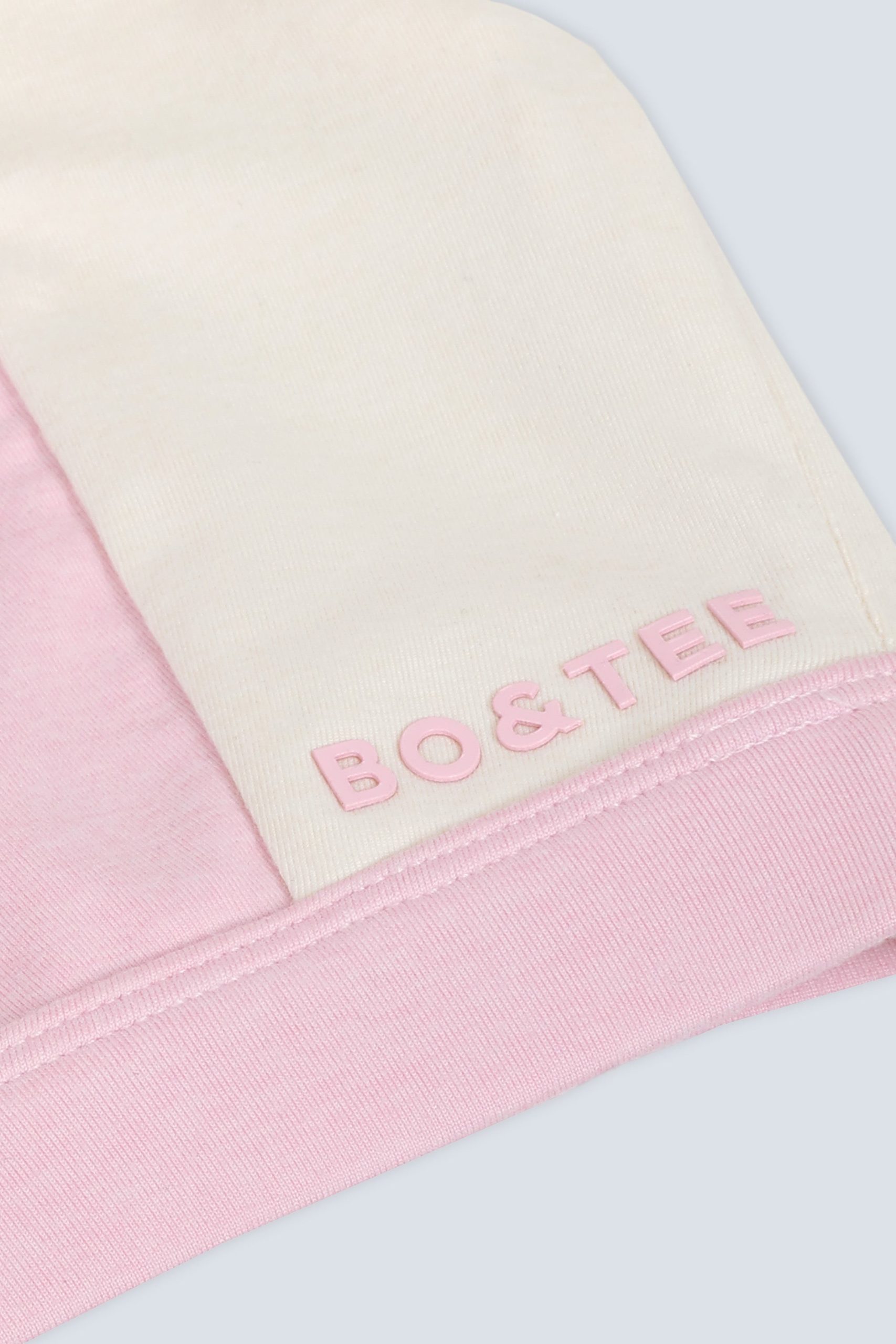 Contrast Sports Bra in Pale Pink Marl - Image 7
