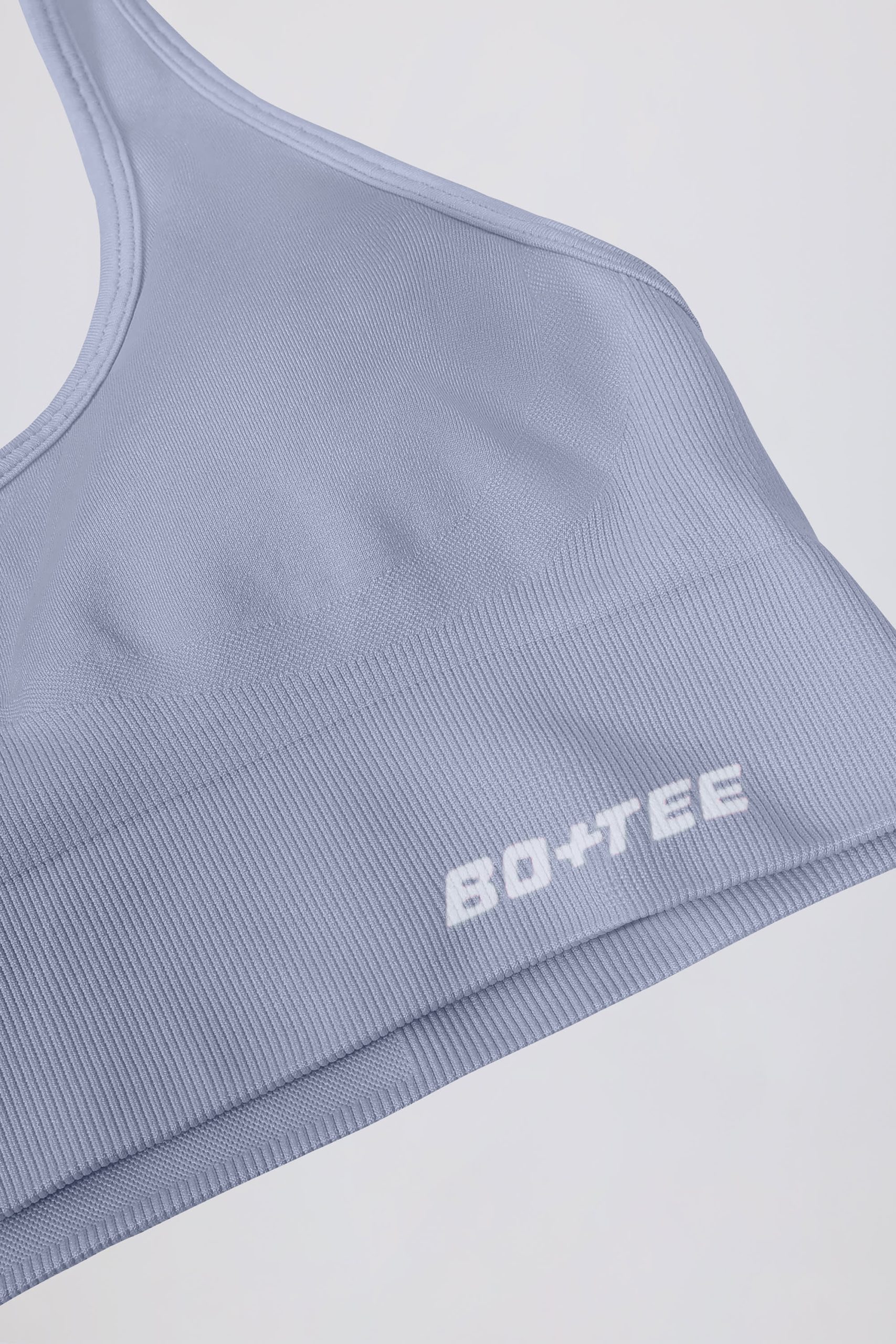 Define Luxe Halterneck Sports Bra in Blue Grey - Image 10