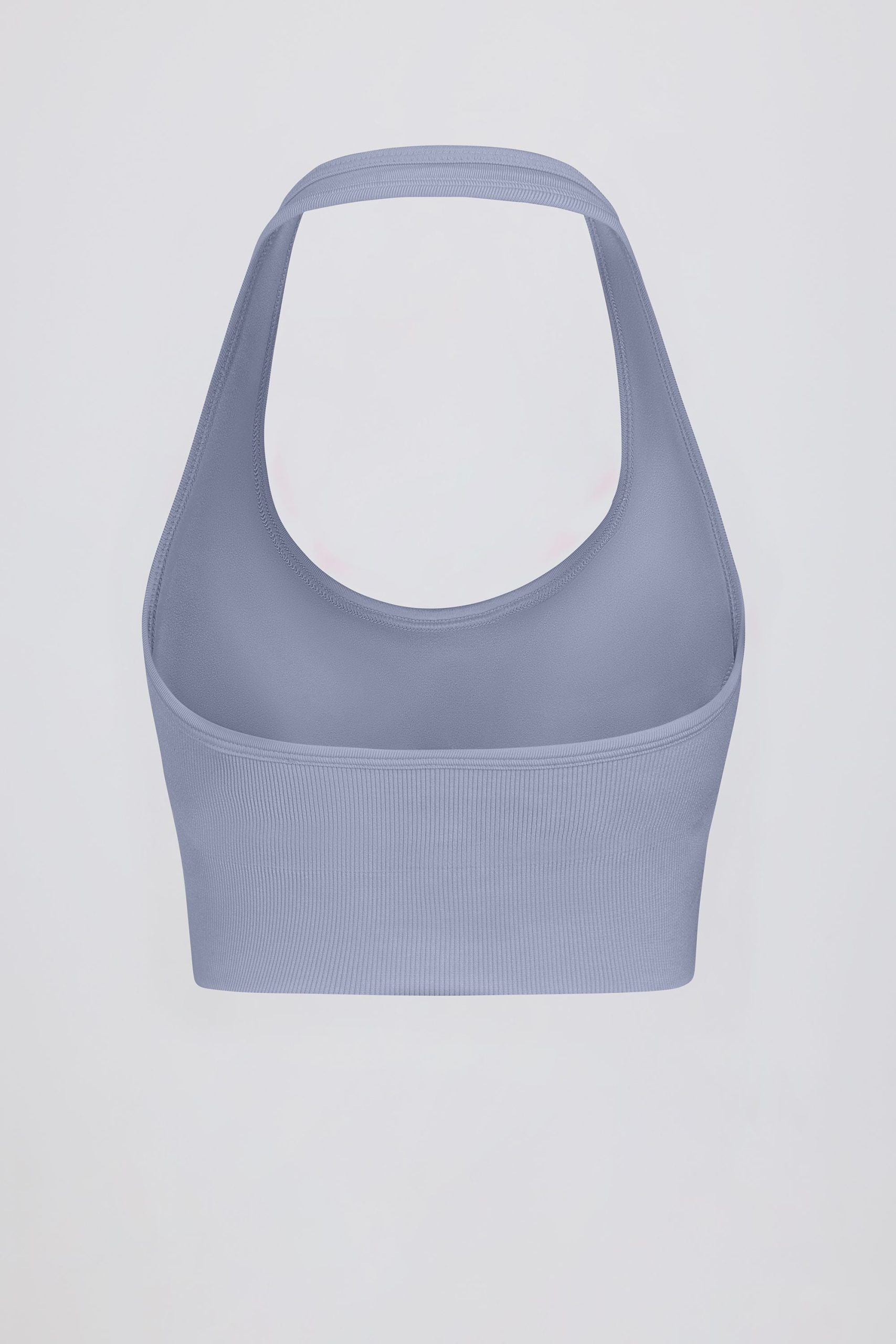 Define Luxe Halterneck Sports Bra in Blue Grey - Image 8