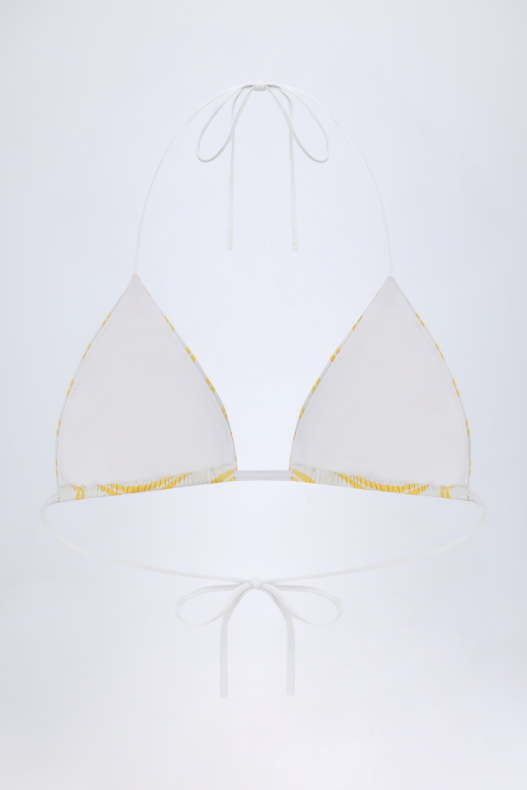 Triangle Bikini Top in Lemon - Image 3