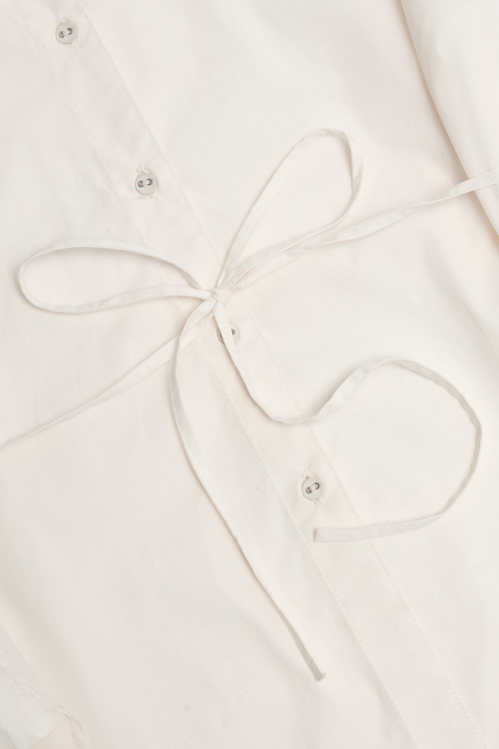 Oversized Cotton-Poplin Shirt in White - Image 5