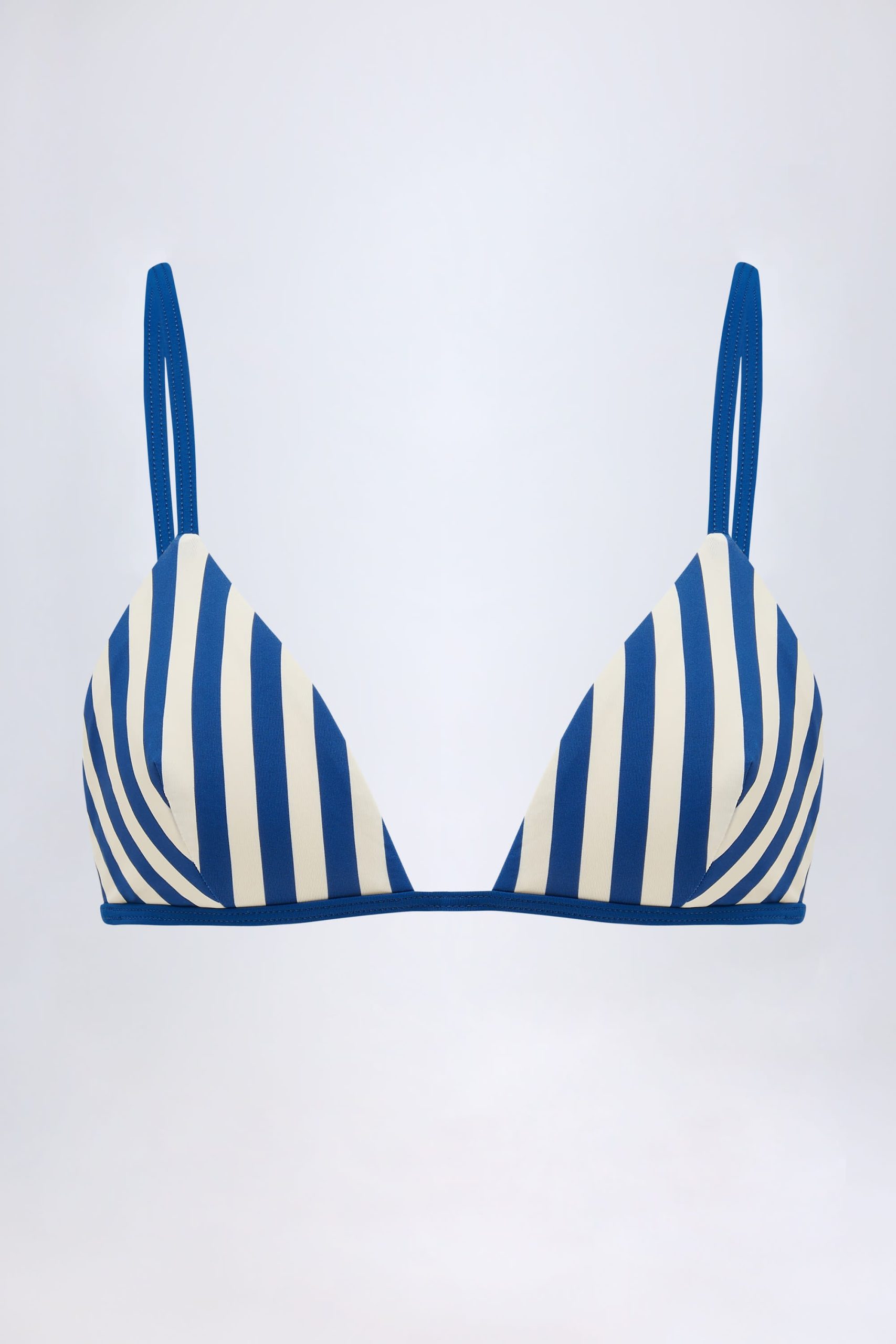 Triangle Bikini Top in Marine Blue - Image 2