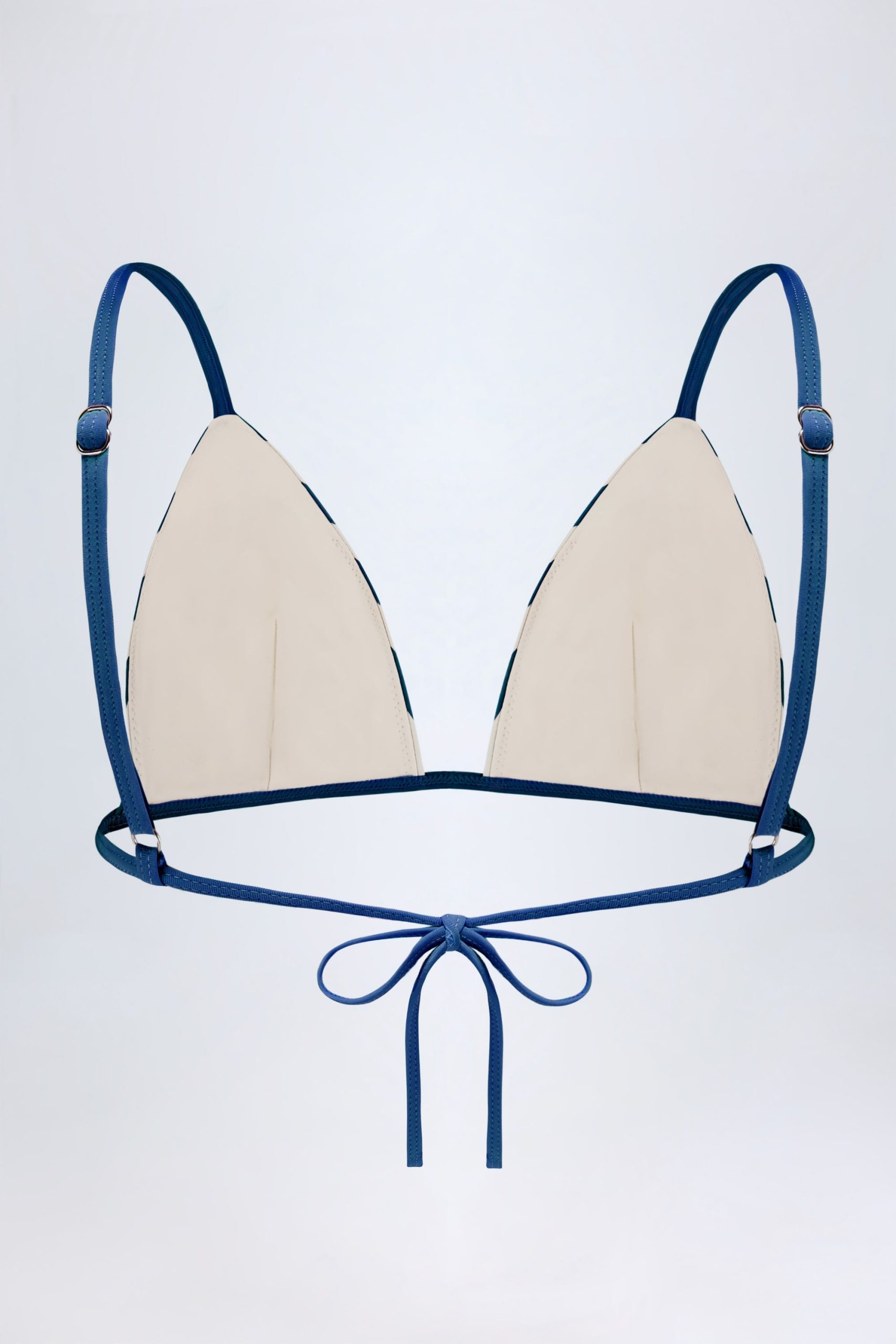 Triangle Bikini Top in Marine Blue - Image 3