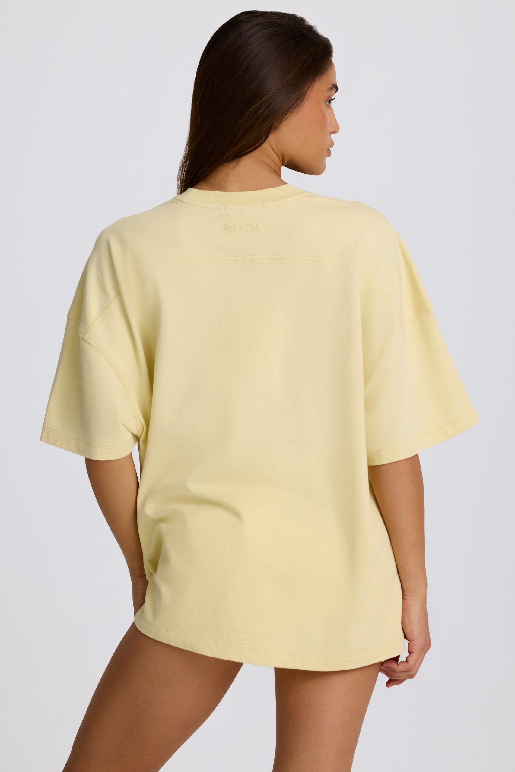 Oversized Graphic T-Shirt in Lemon - Image 2