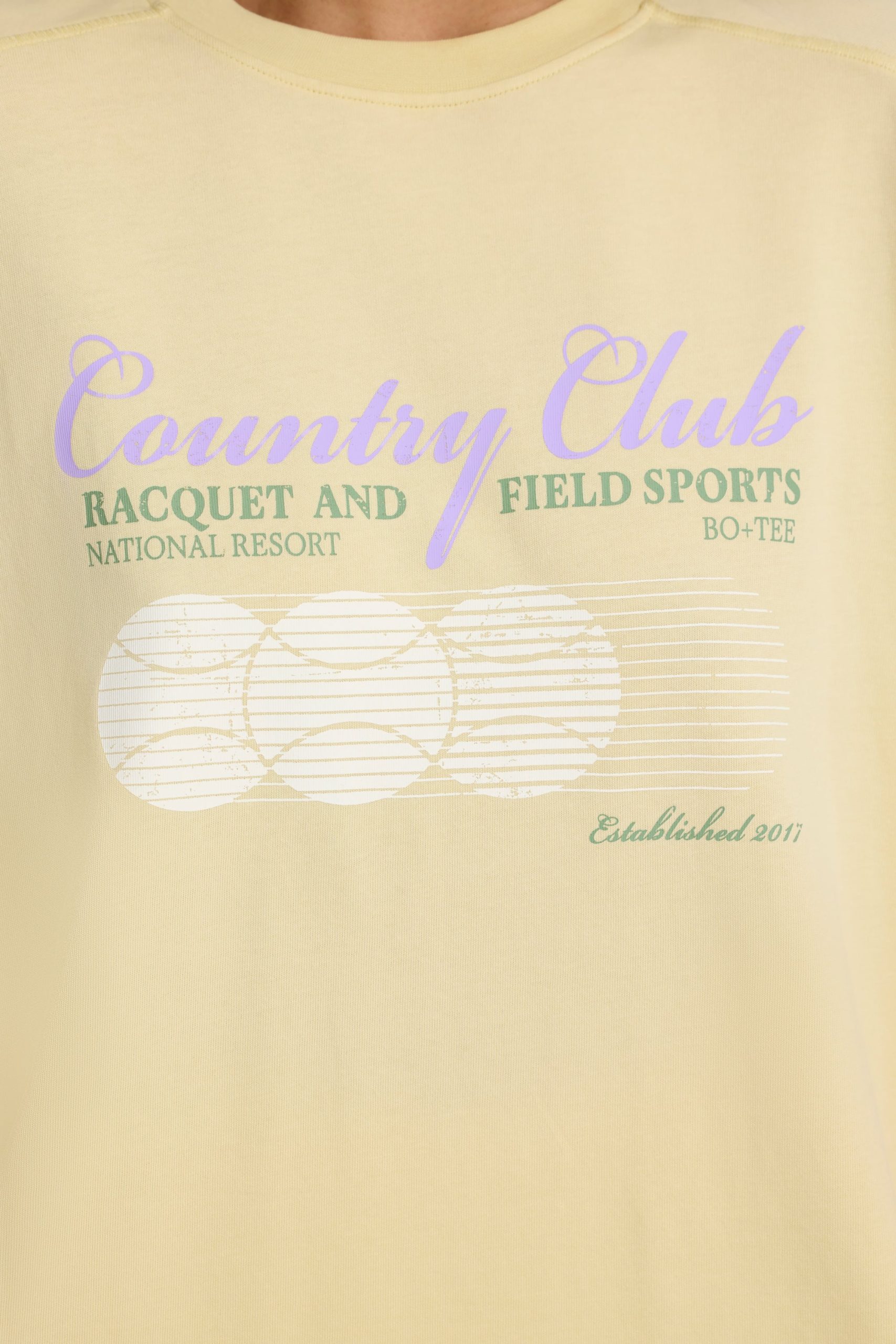 Oversized Graphic T-Shirt in Lemon - Image 4