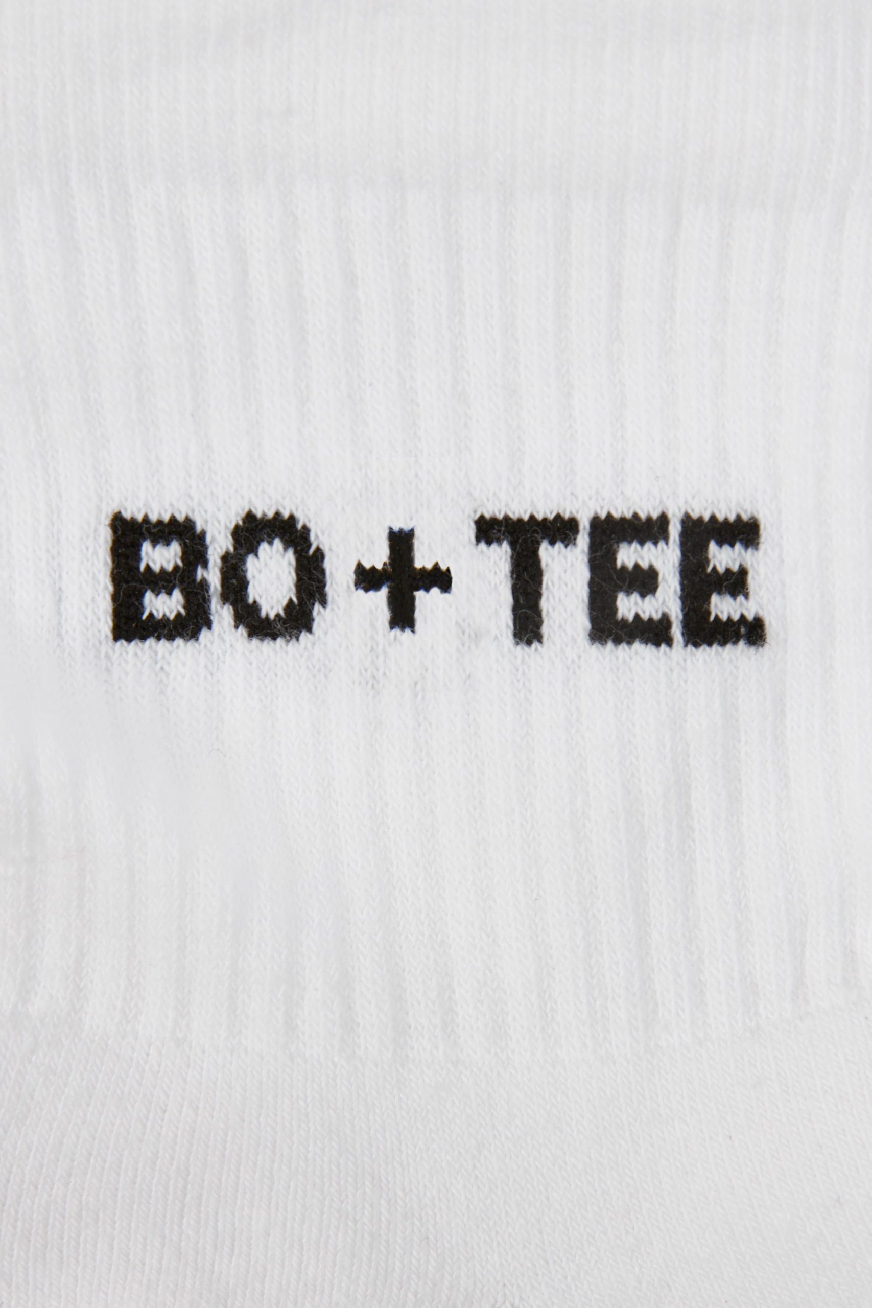 Ribbed Crew Sock Bundle in White - Image 3