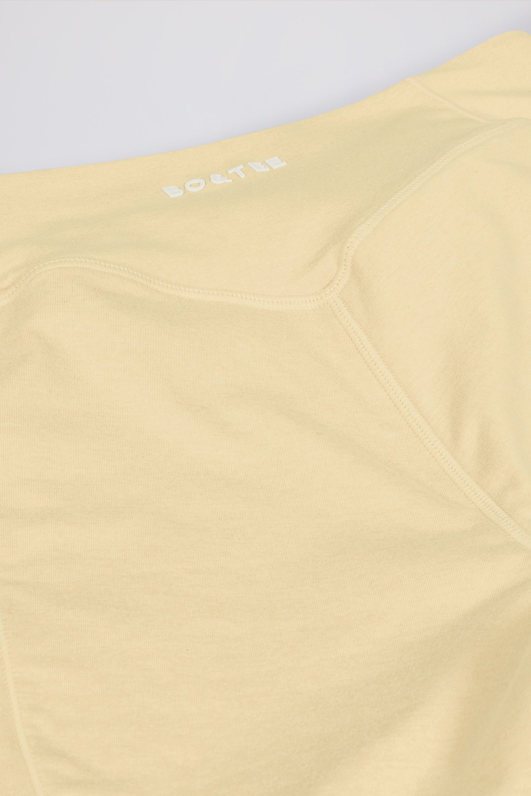 Brushed Jersey Ruched Mid-Rise Leggings in Lemon Marl - Image 7