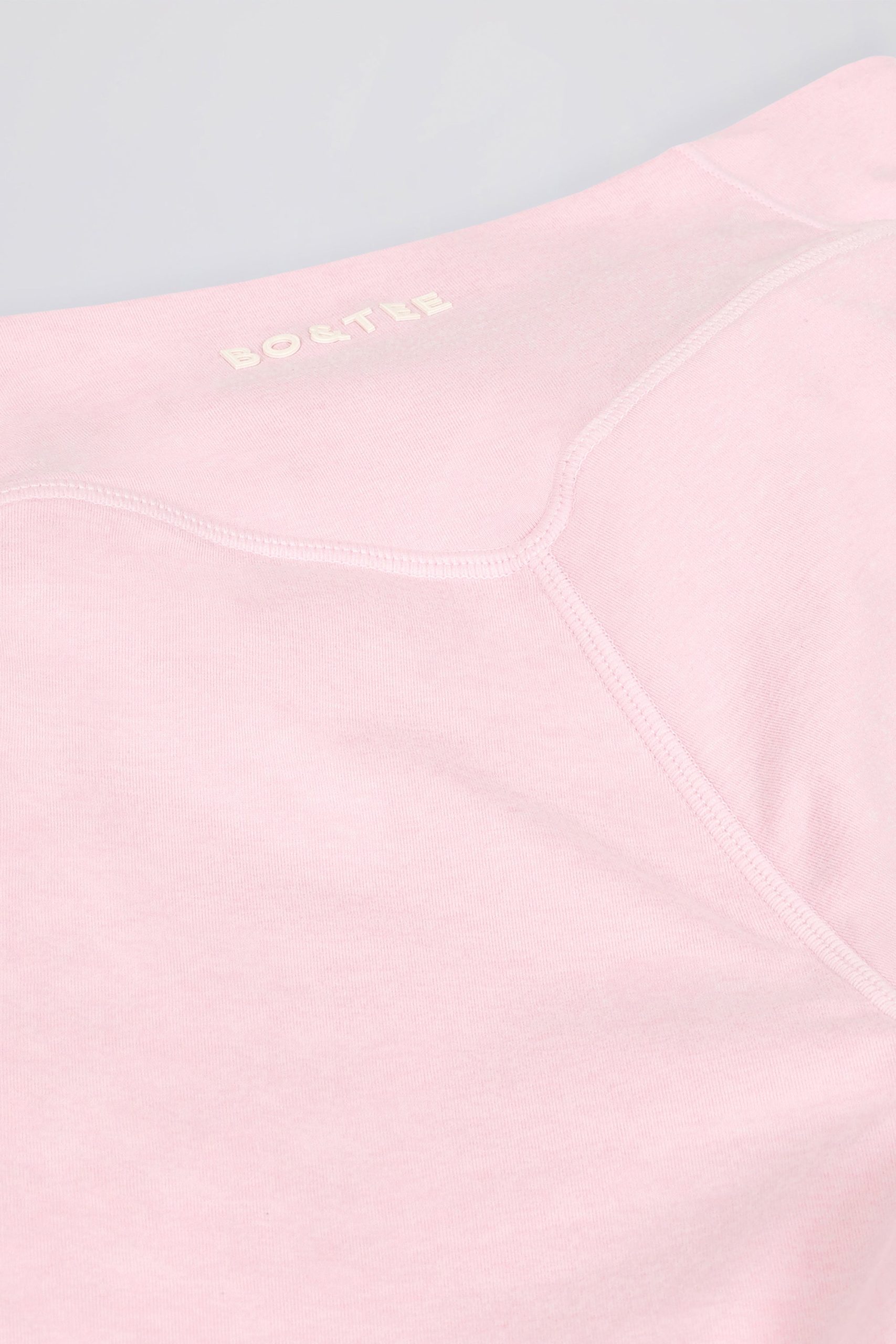 Brushed Jersey Ruched Mid-Rise Leggings in Pale Pink Marl - Image 8